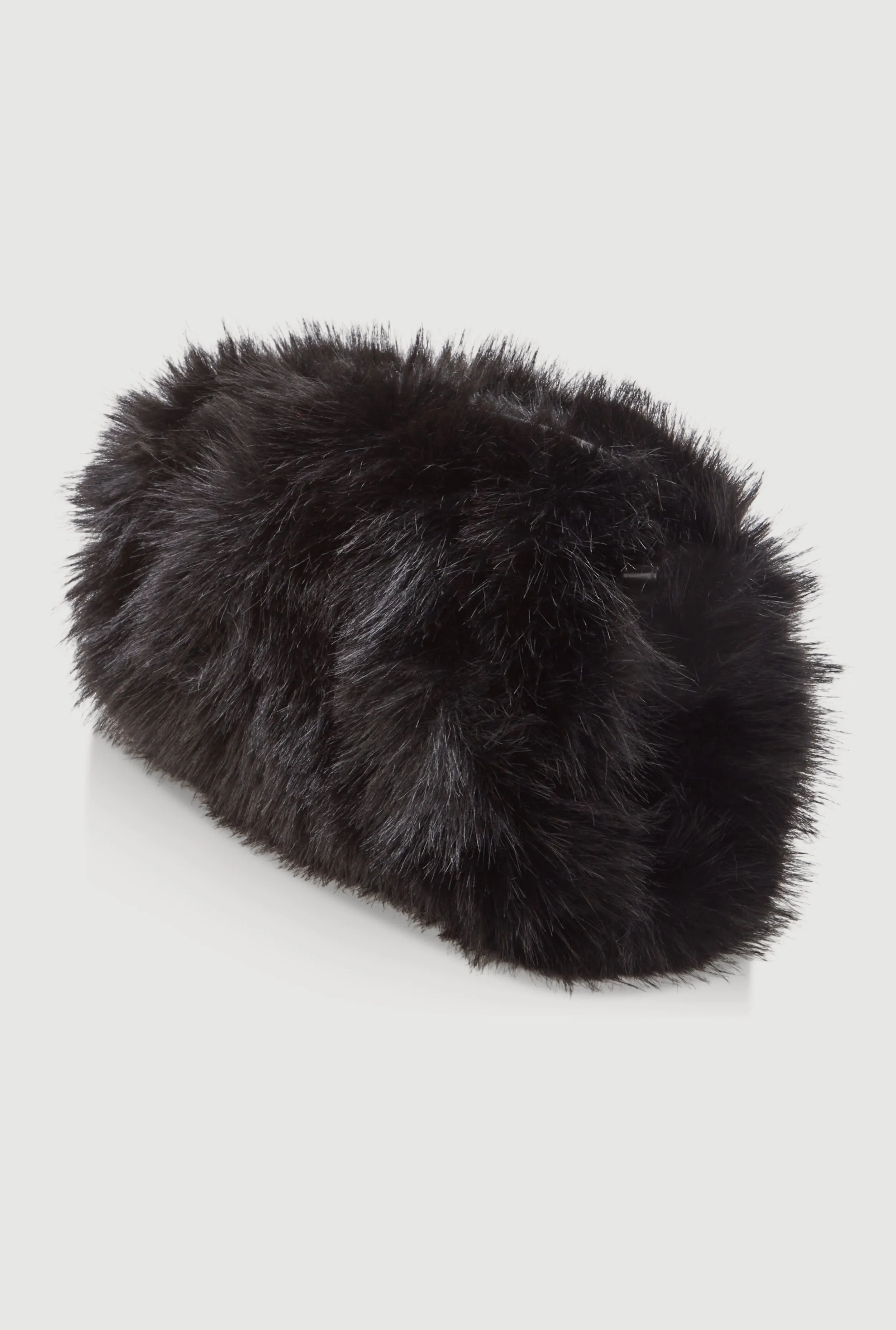 Faux Fur Chain Strap Muff Crossbody Bag sold by Rainbow product image thumbnail 5