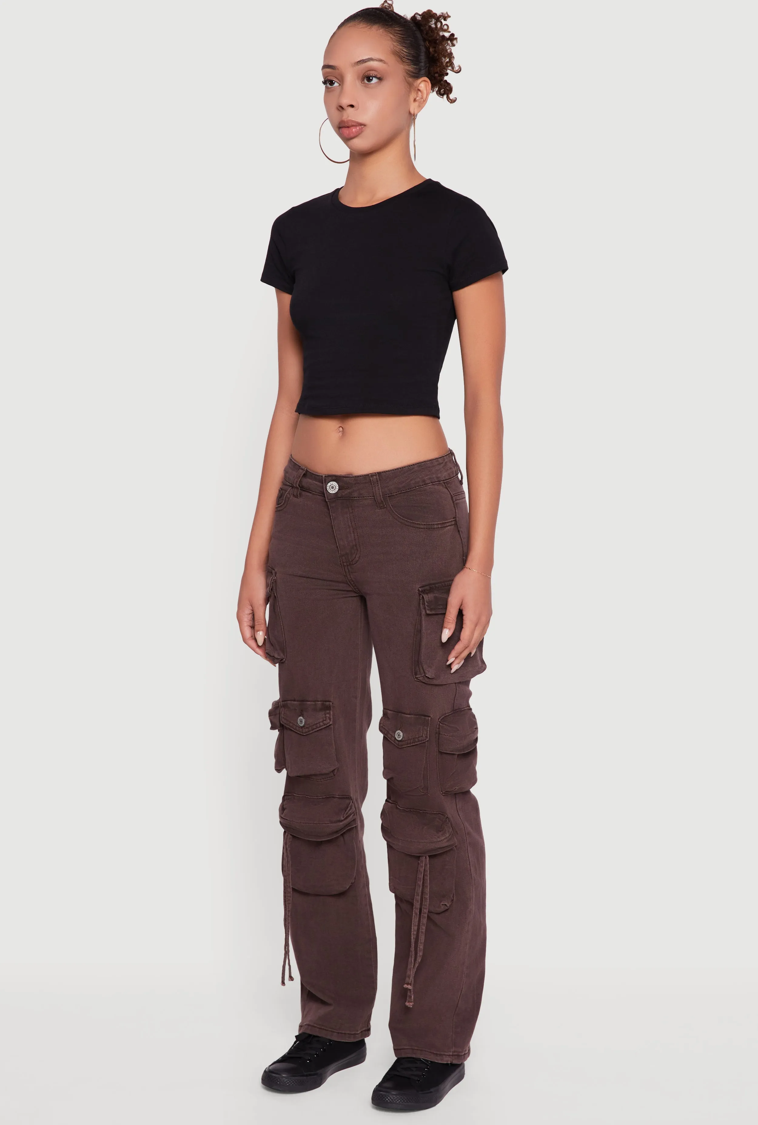 Slim-Leg Color Wash Utility Jeans sold by Rainbow product image thumbnail 3