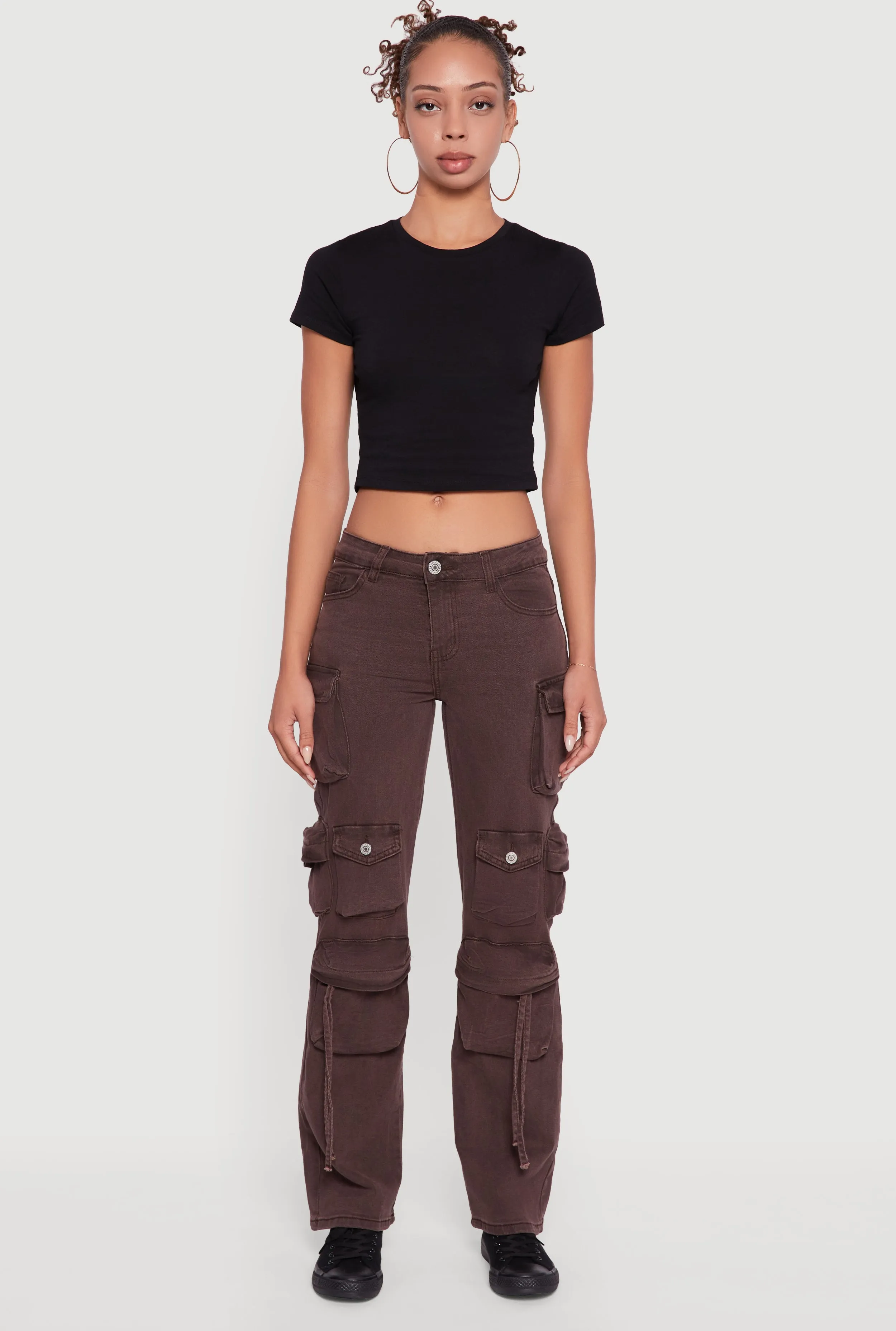 Slim-Leg Color Wash Utility Jeans sold by Rainbow product image thumbnail 2