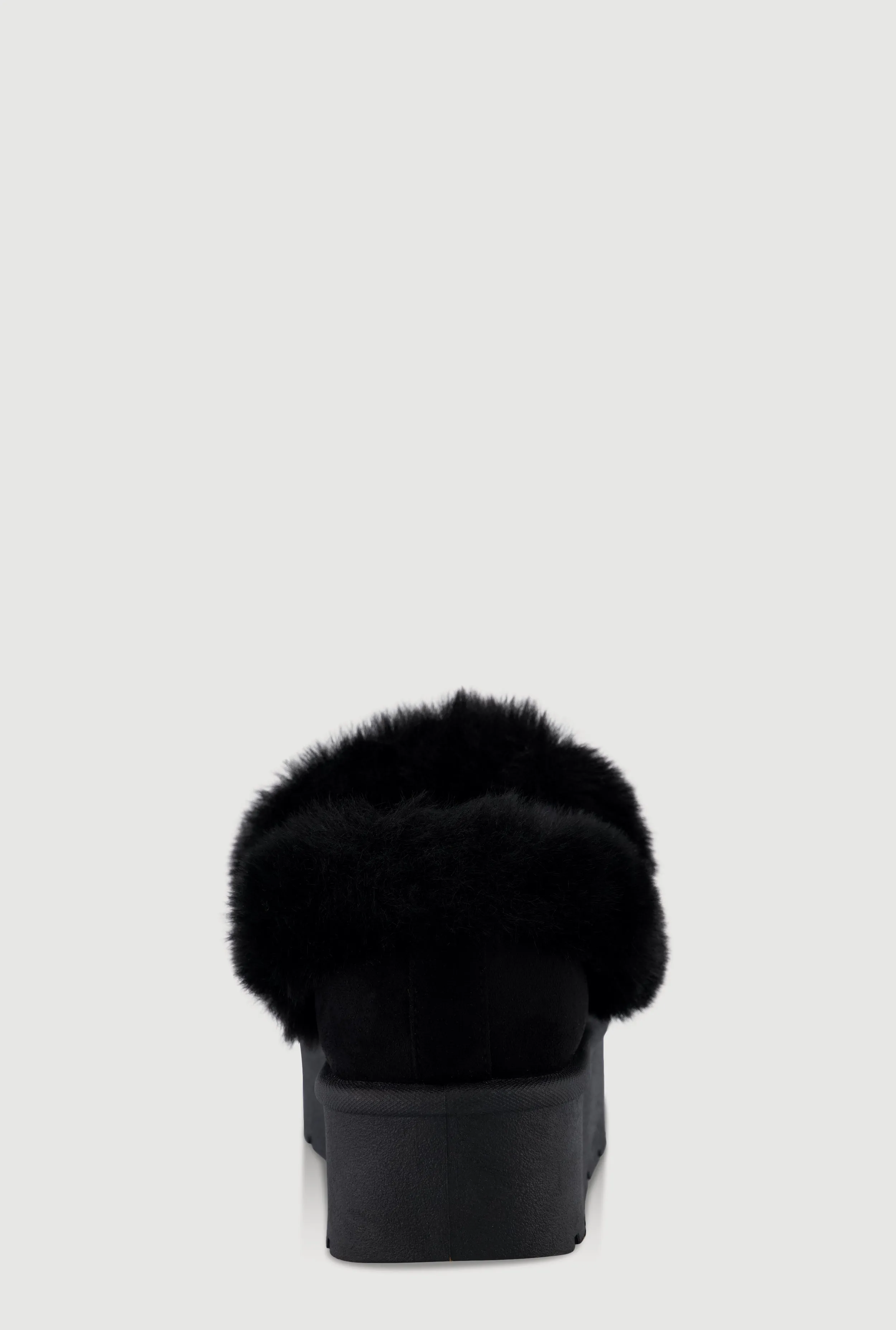 Embroidered Faux Fur Platform Booties sold by Rainbow product image thumbnail 3