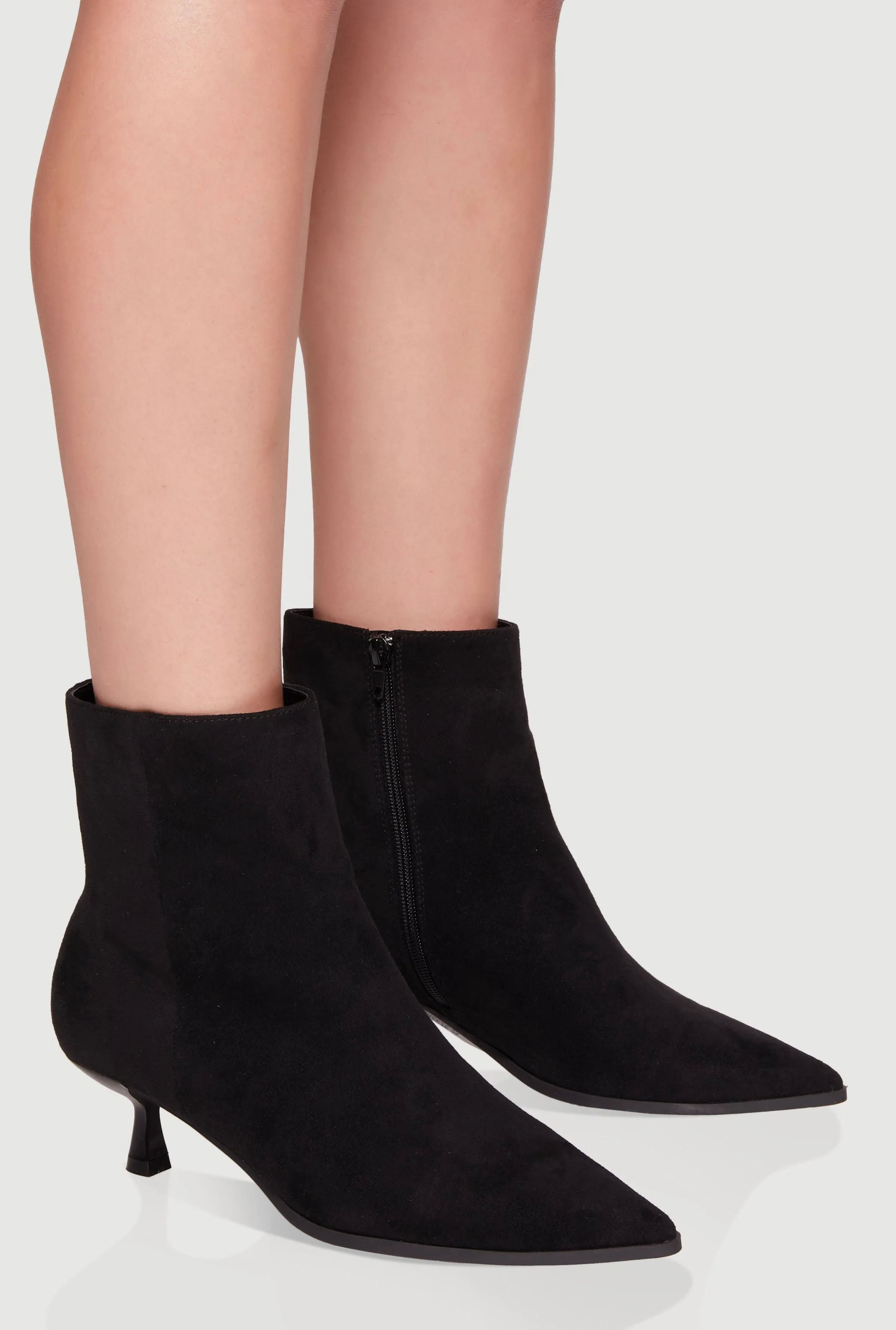 Pointed Toe Spool Heel Ankle Booties sold by Rainbow product image thumbnail 2