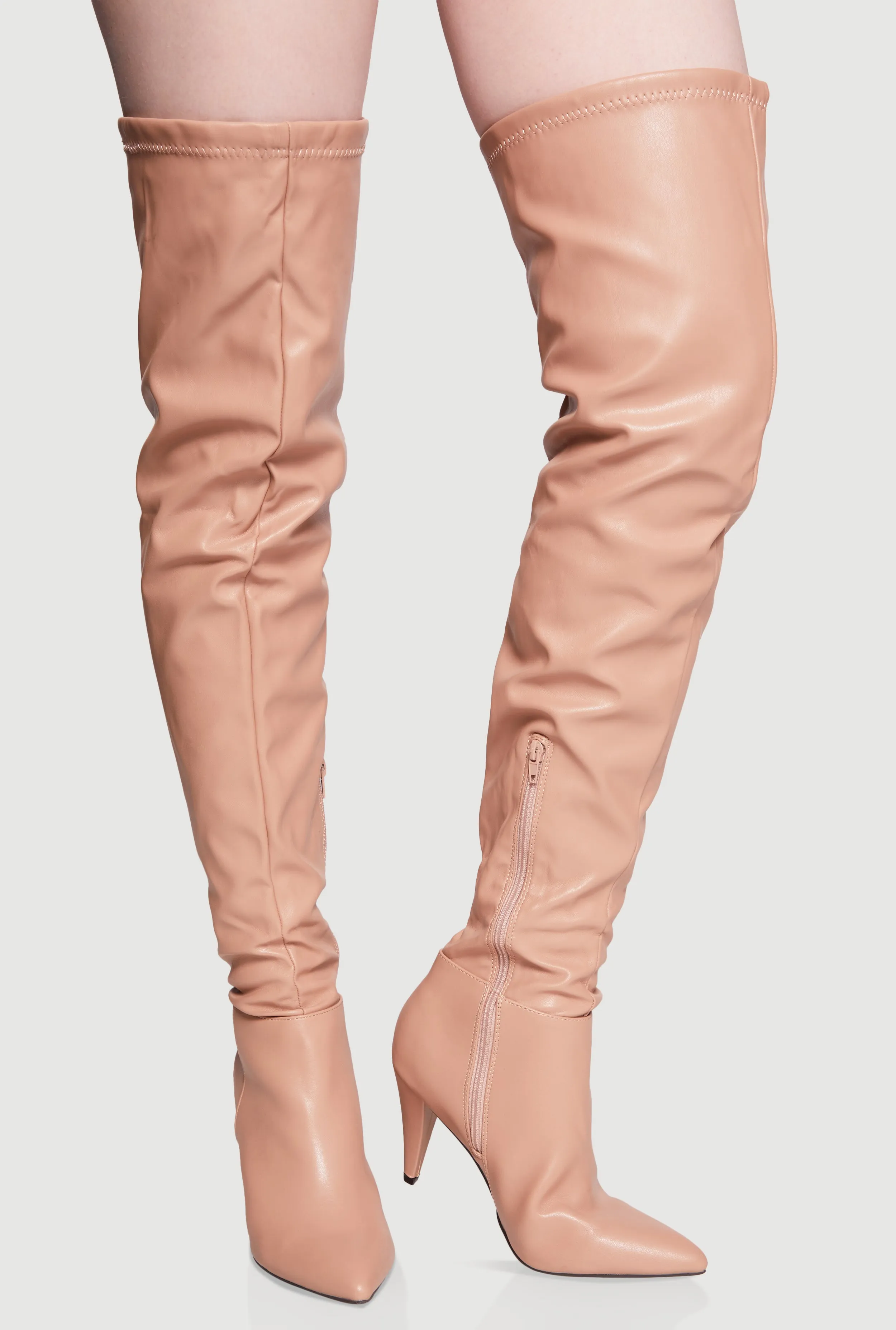 Pointed Toe Side Zip Over The Knee Boots sold by Rainbow product image thumbnail 2