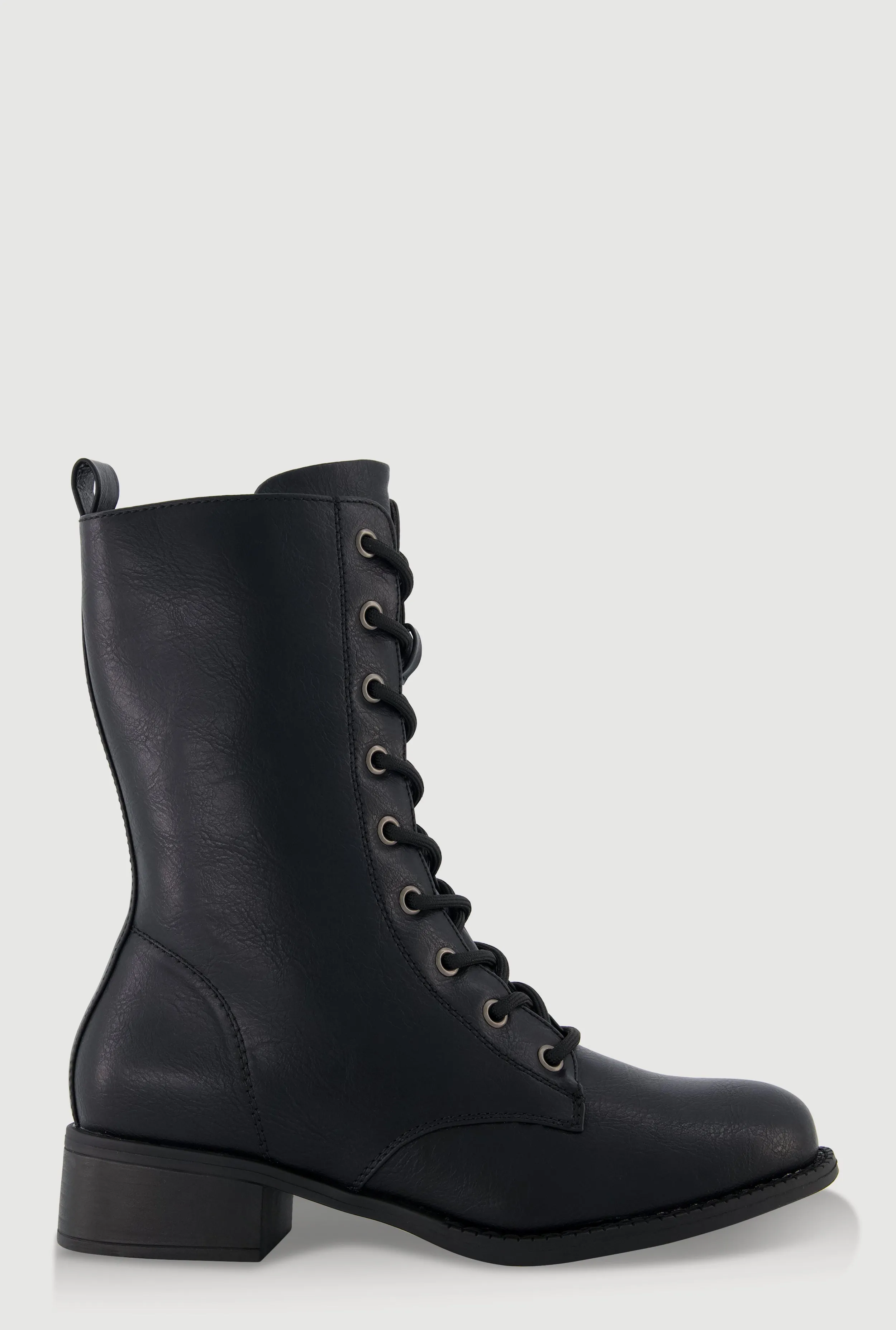 Faux Leather Lace Up Combat Boots sold by Rainbow product image thumbnail 2