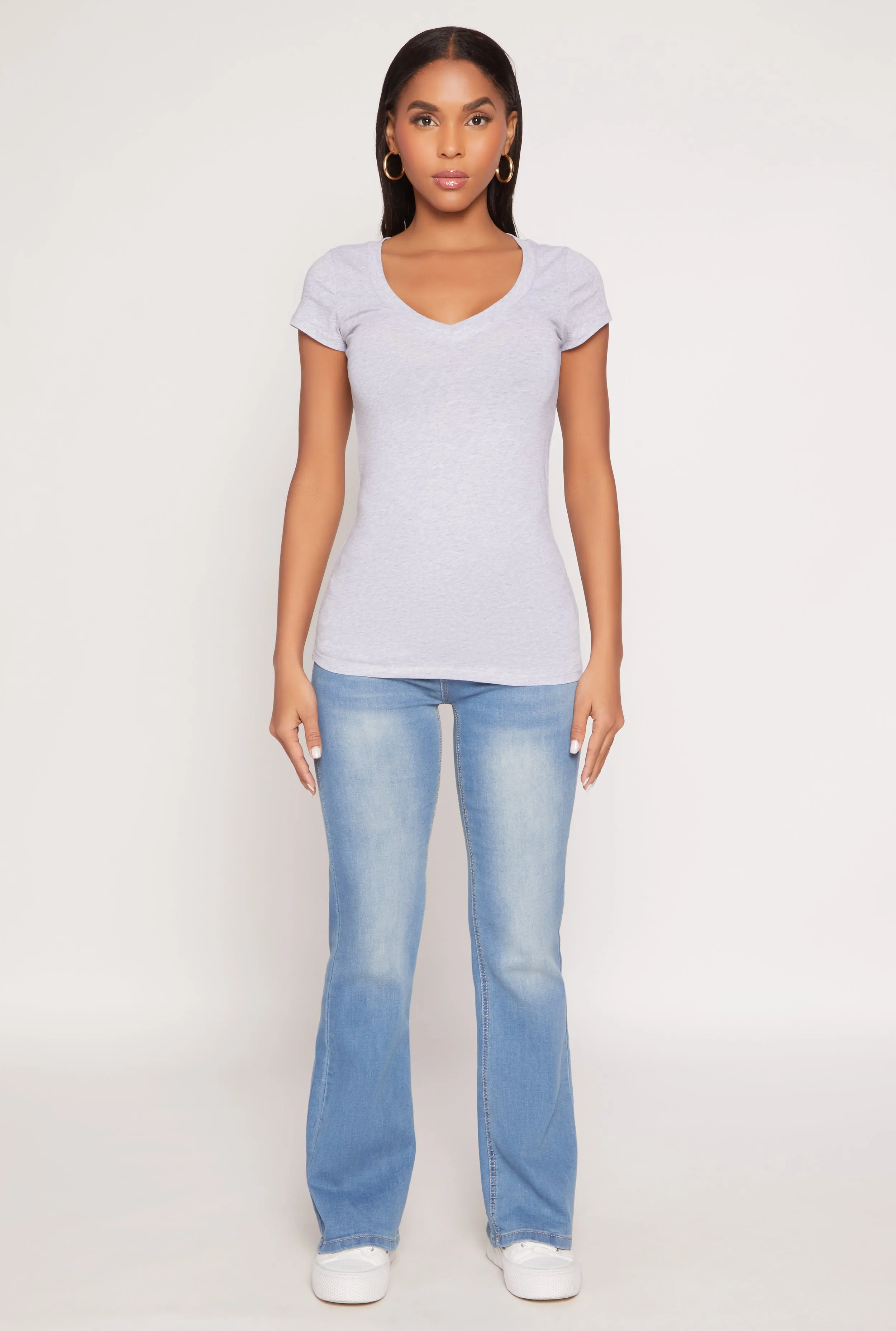 Classic Short Sleeve V-Neck Tee sold by Rainbow product image thumbnail 3