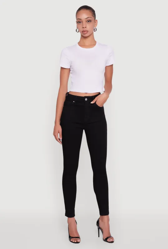 Ari High Rise Skinny Ankle Jeans sold by Rainbow
