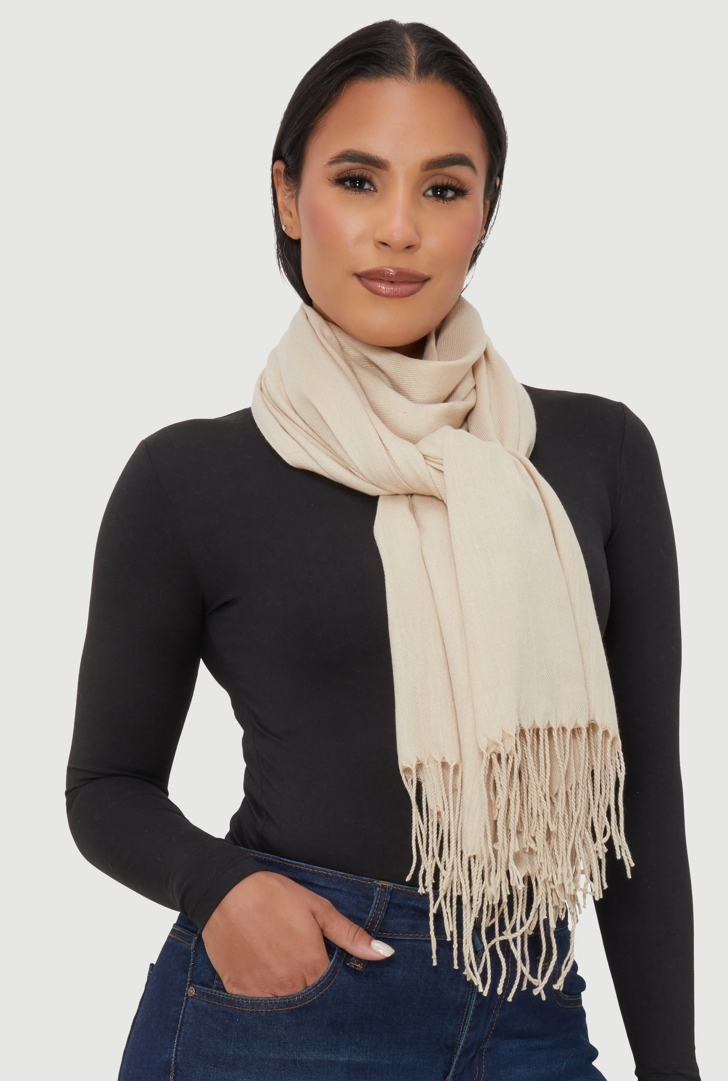 Fringe Pashmina Scarf sold by Rainbow product image thumbnail 2