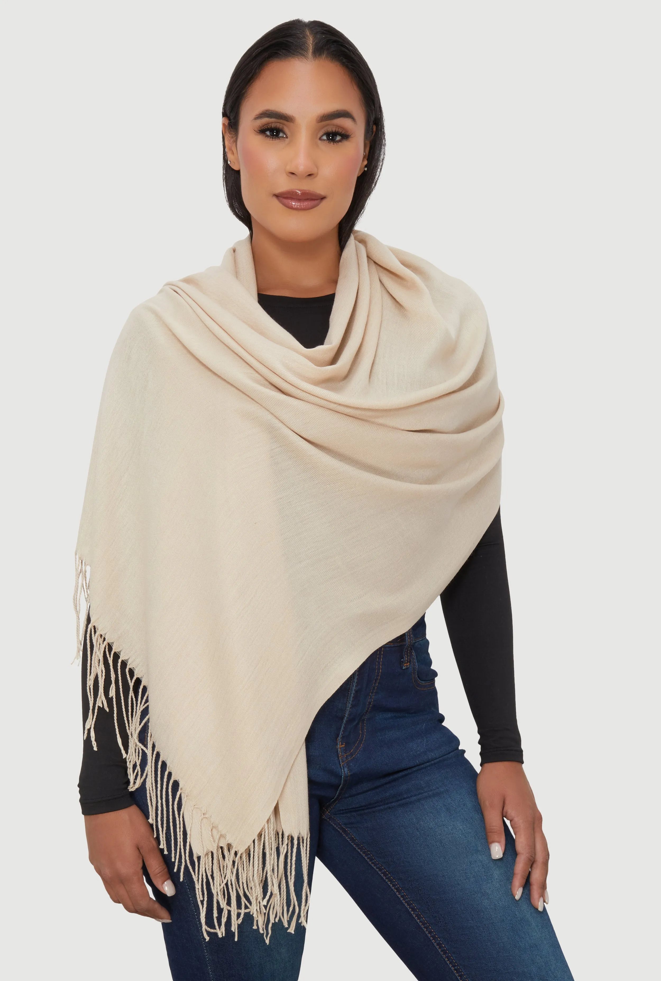 Fringe Pashmina Scarf sold by Rainbow product image thumbnail 3