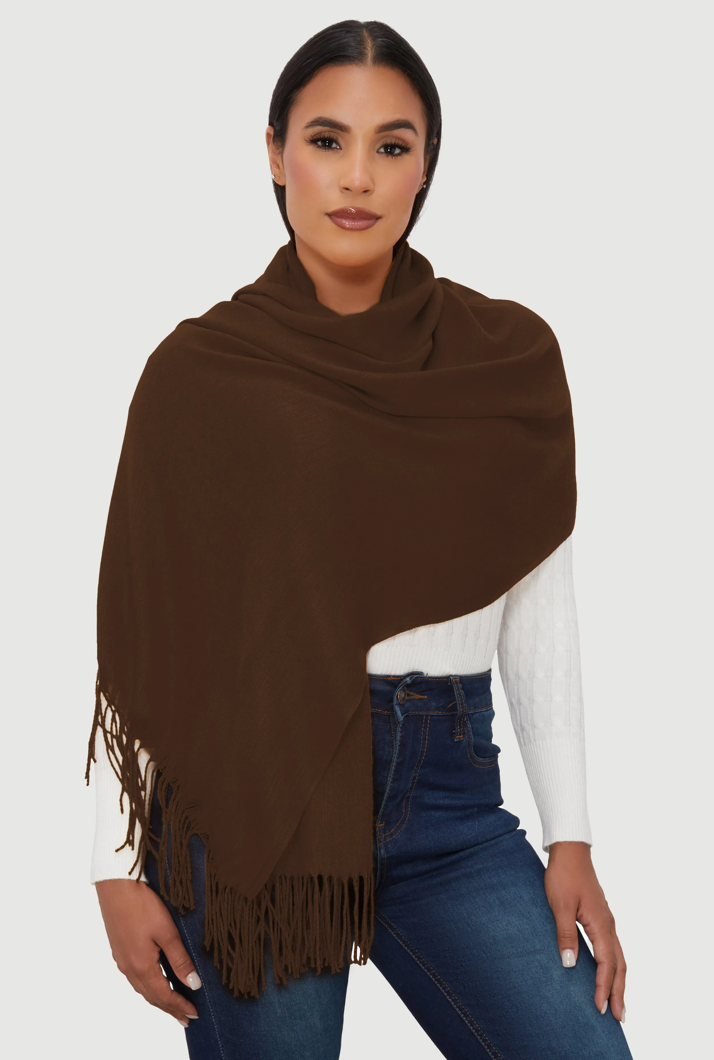 Fringe Pashmina Scarf sold by Rainbow product image thumbnail 3