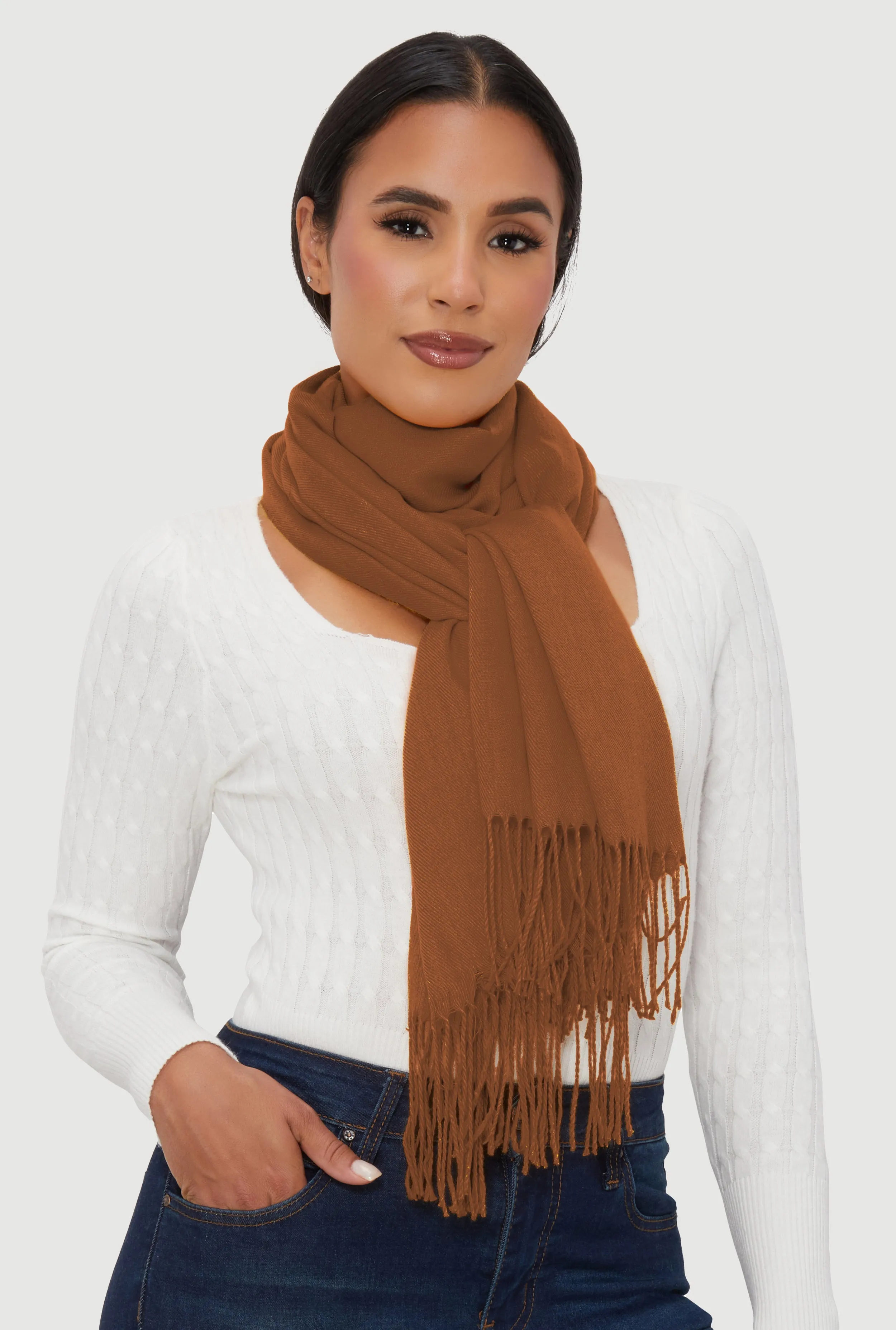 Fringe Pashmina Scarf sold by Rainbow product image thumbnail 2