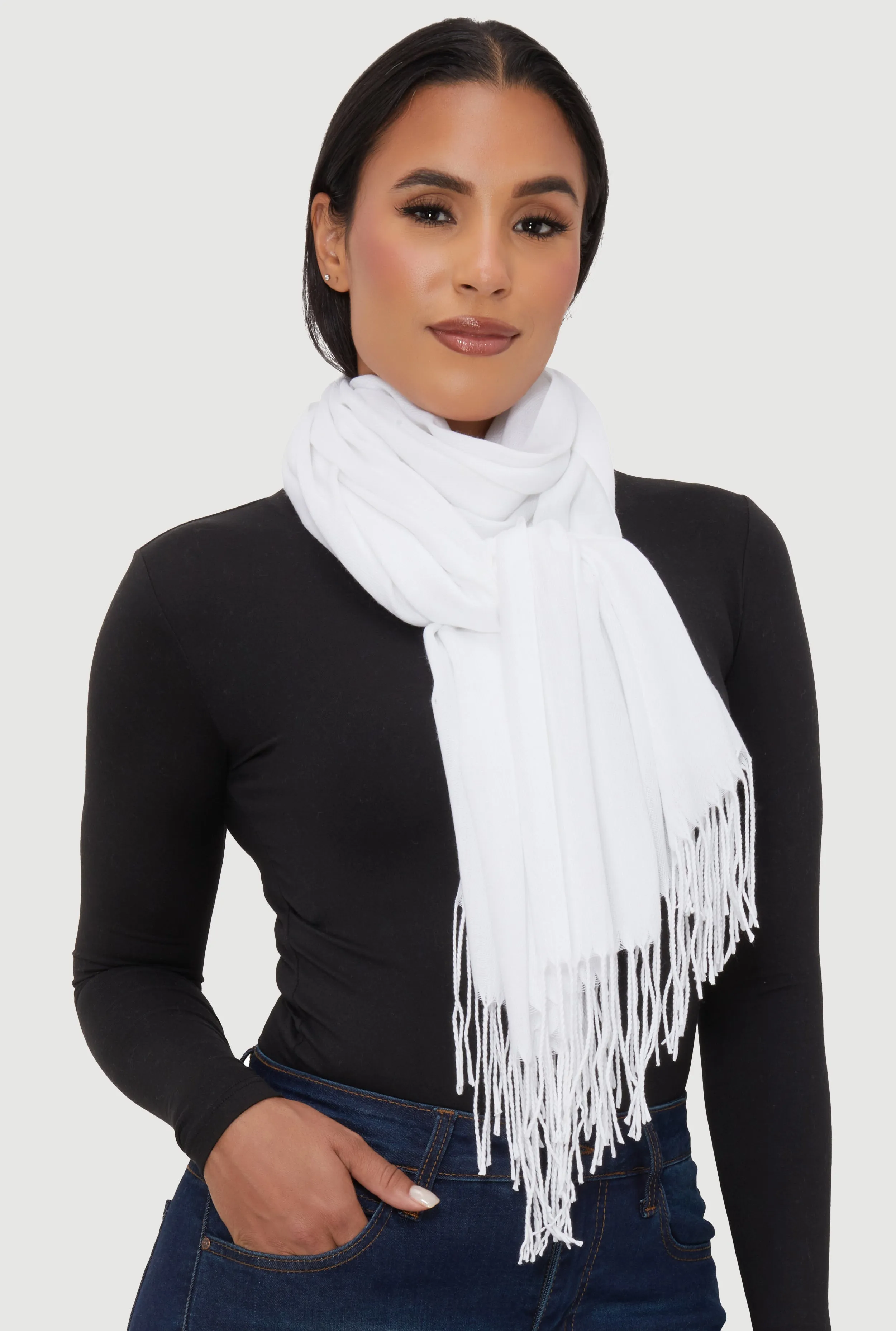 Fringe Pashmina Scarf sold by Rainbow product image thumbnail 2