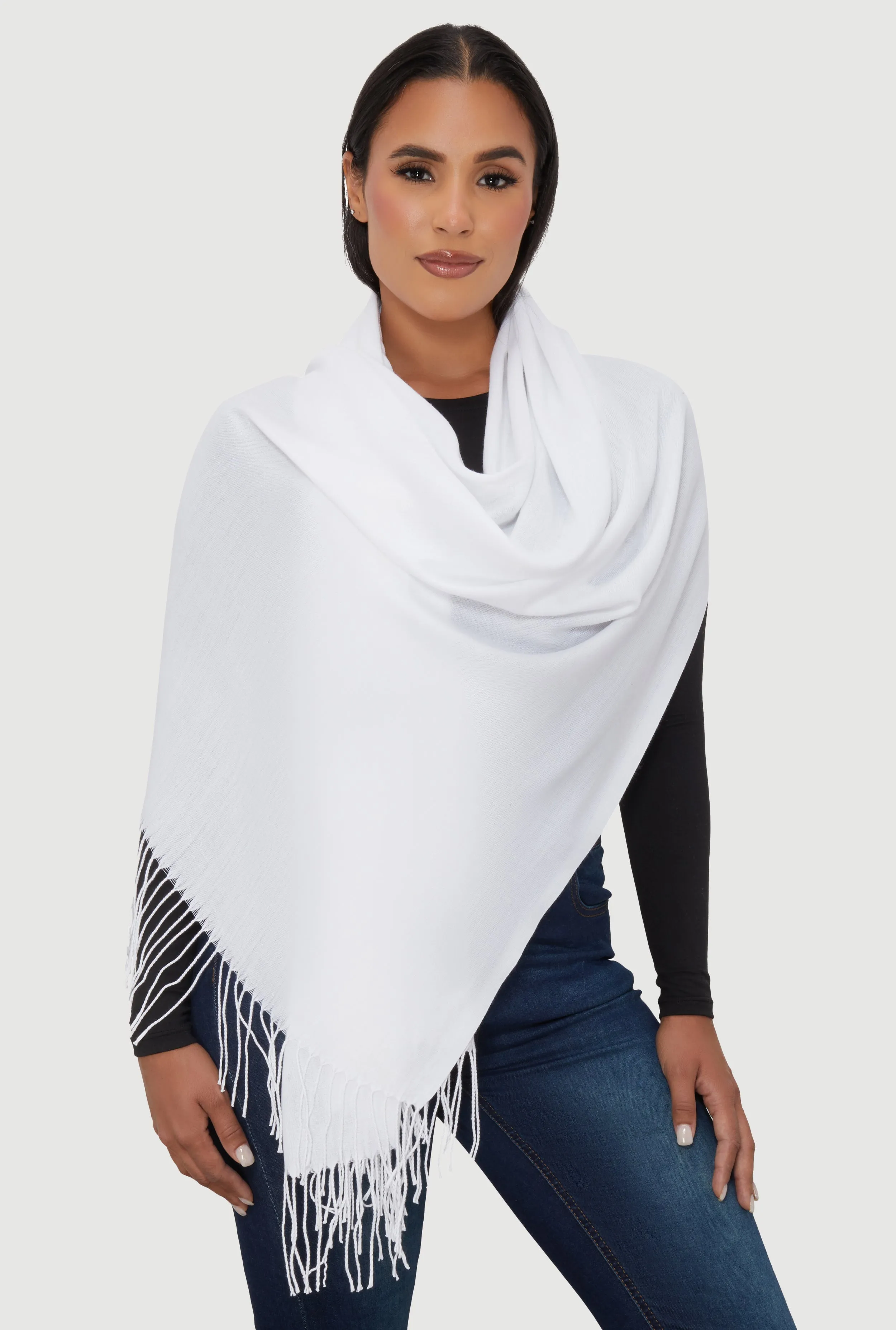 Fringe Pashmina Scarf sold by Rainbow product image thumbnail 3