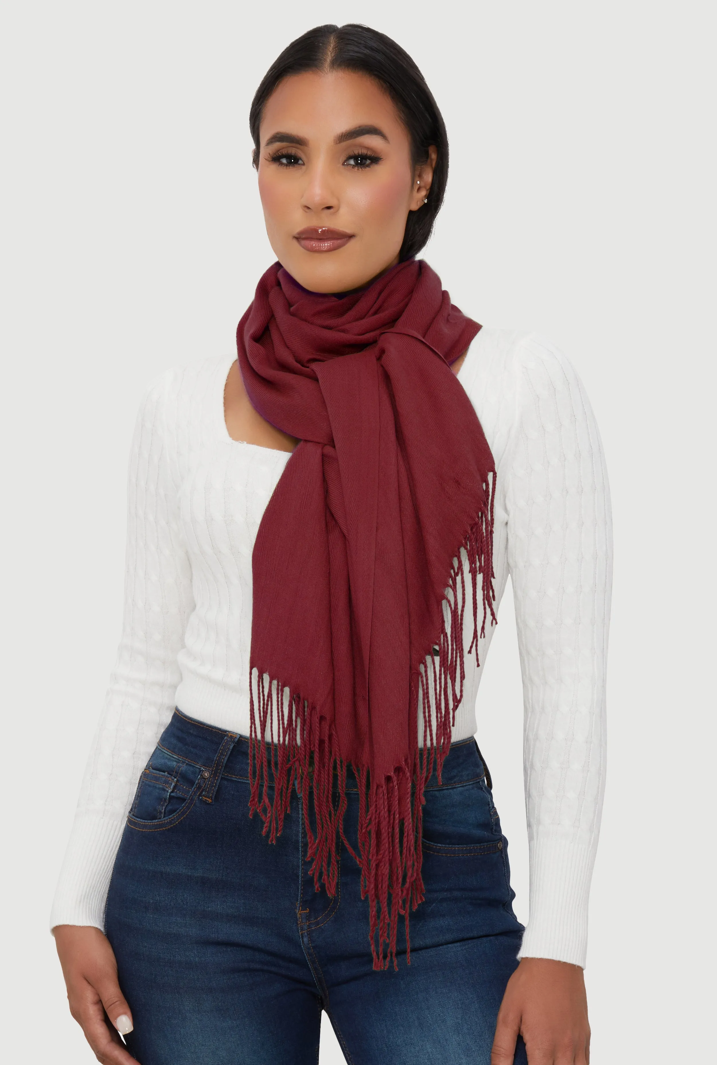 Fringe Pashmina Scarf sold by Rainbow product image thumbnail 2