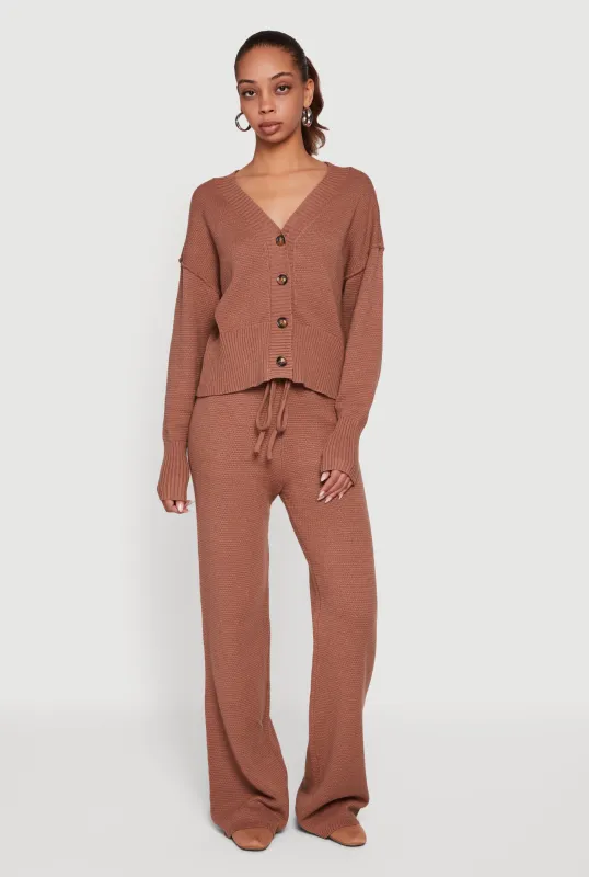 High Wasited Waffle Knit Casual Pants sold by Rainbow