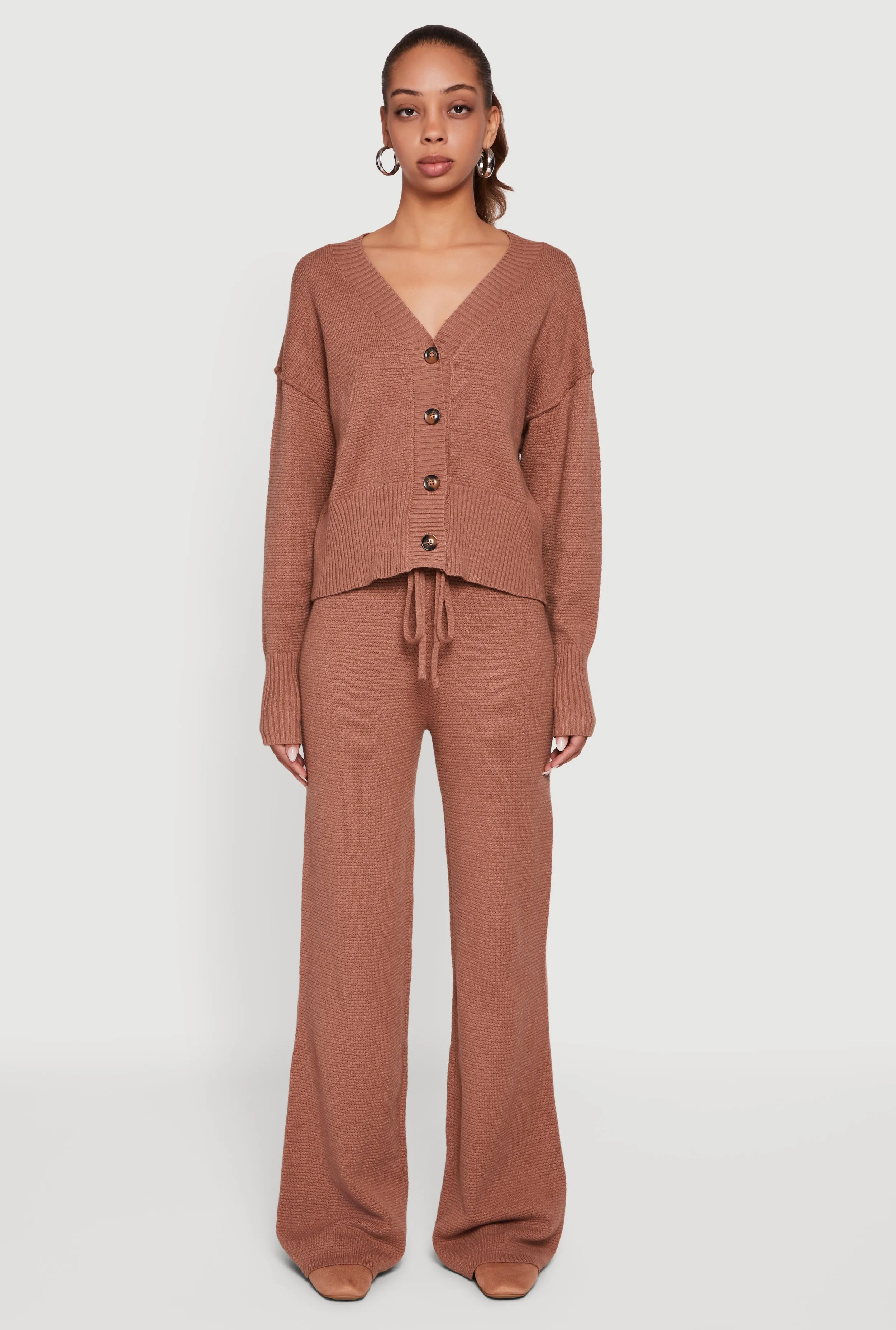 High Wasited Waffle Knit Casual Pants sold by Rainbow product image thumbnail 2