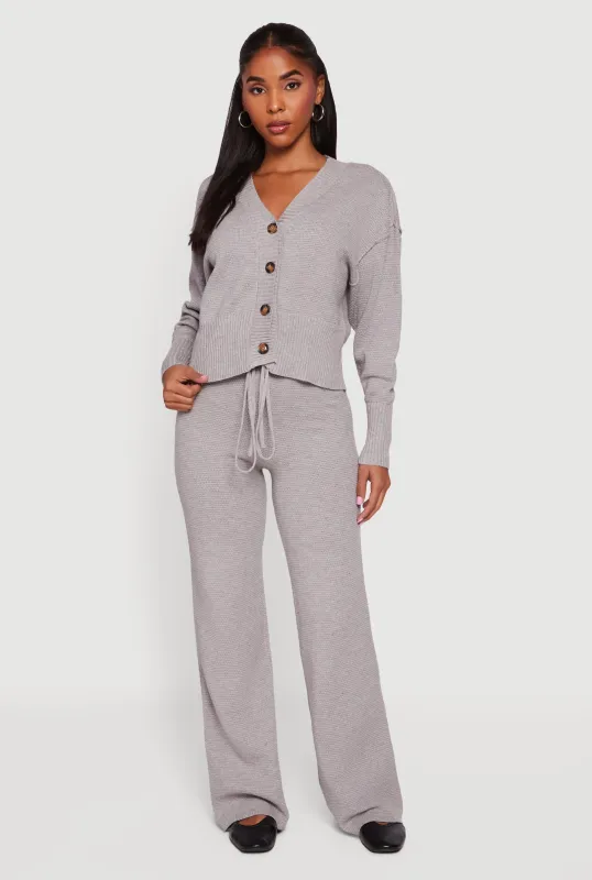 High Wasited Waffle Knit Casual Pants sold by Rainbow