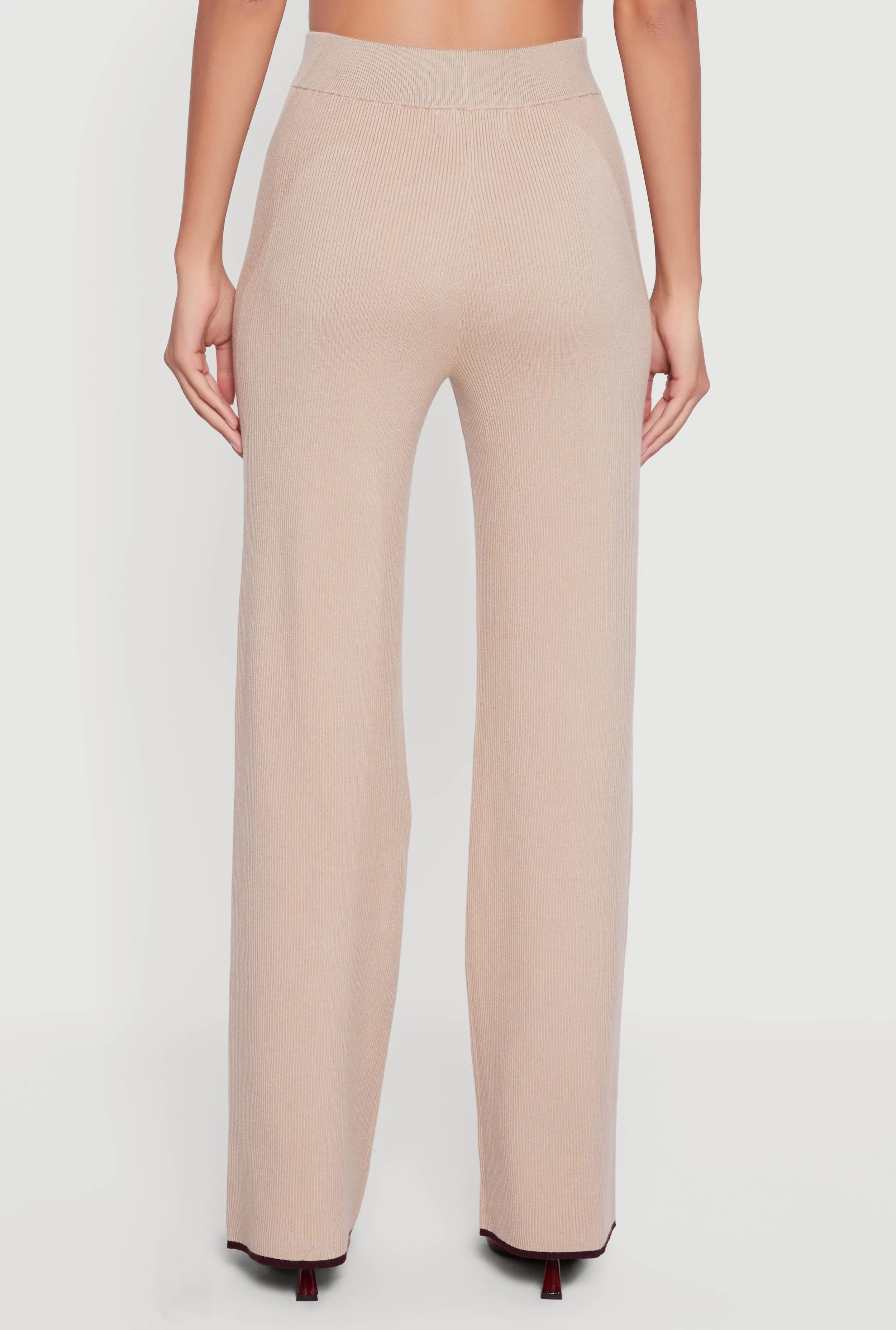 Contrast Trim Straight Leg Pants sold by Rainbow product image thumbnail 5