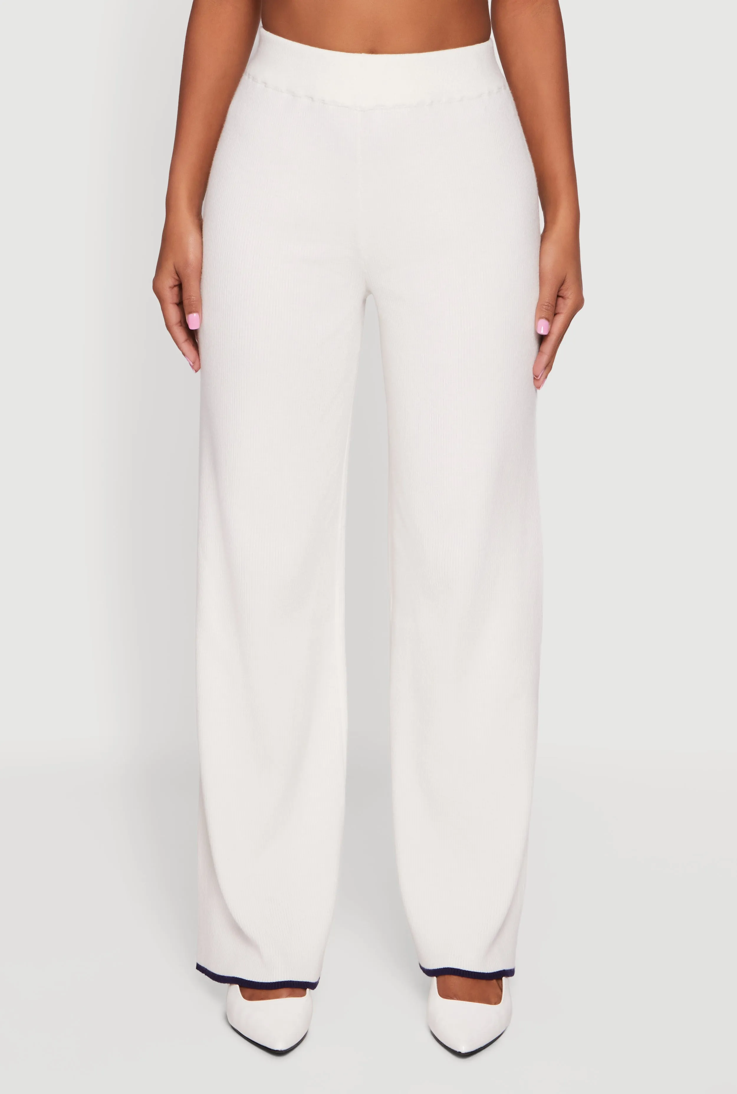 Contrast Trim Straight Leg Pants sold by Rainbow product image thumbnail 3