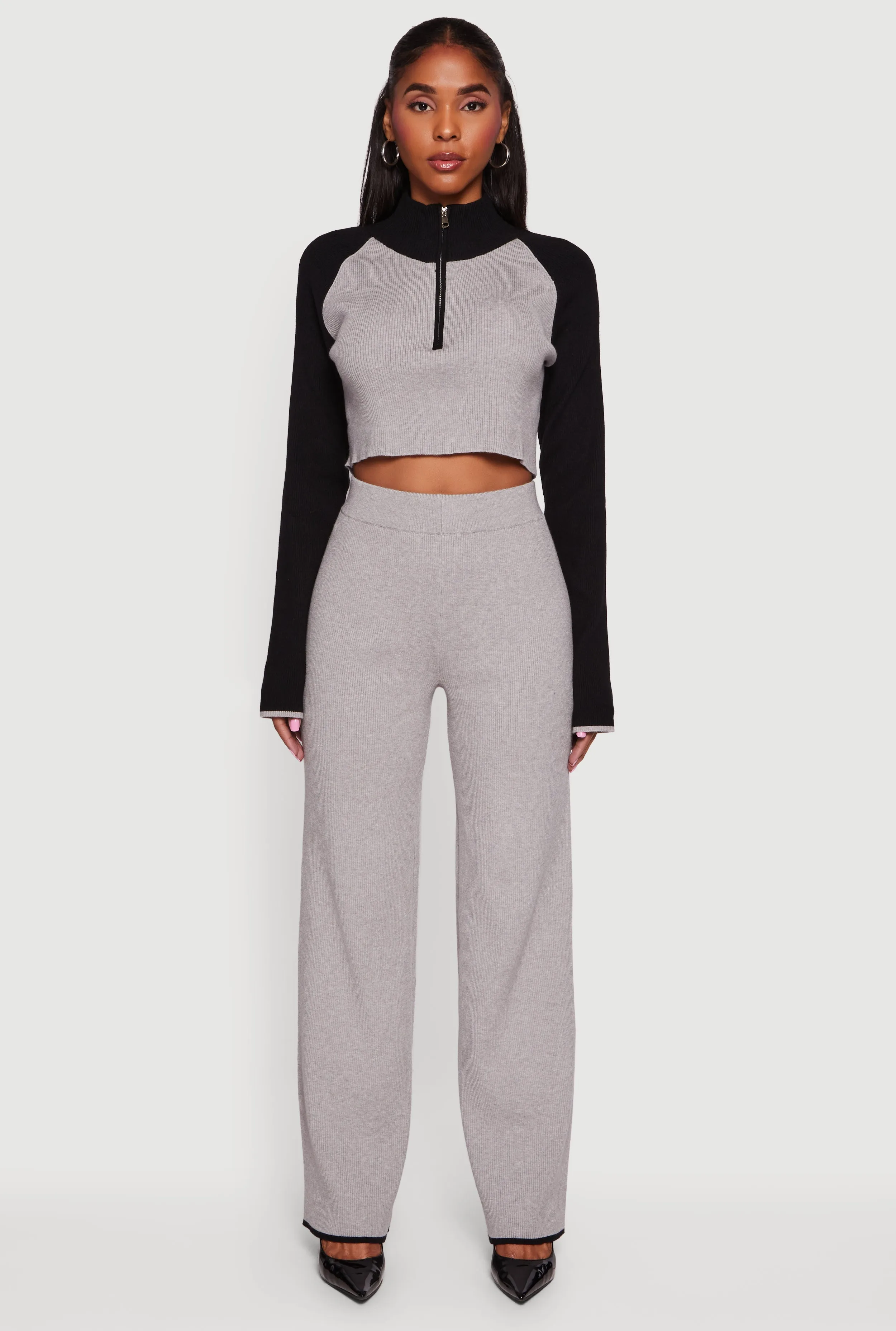 Contrast Trim Straight Leg Pants sold by Rainbow product image thumbnail 2