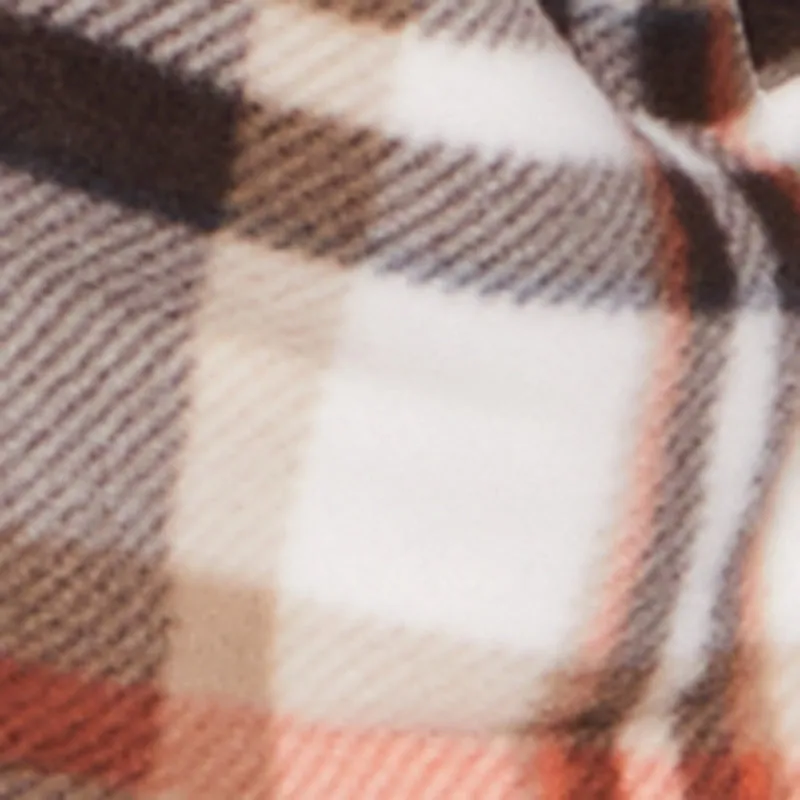 Plaid Sherpa Lined Hooded Button Front Shacket sold by Rainbow product image thumbnail 4