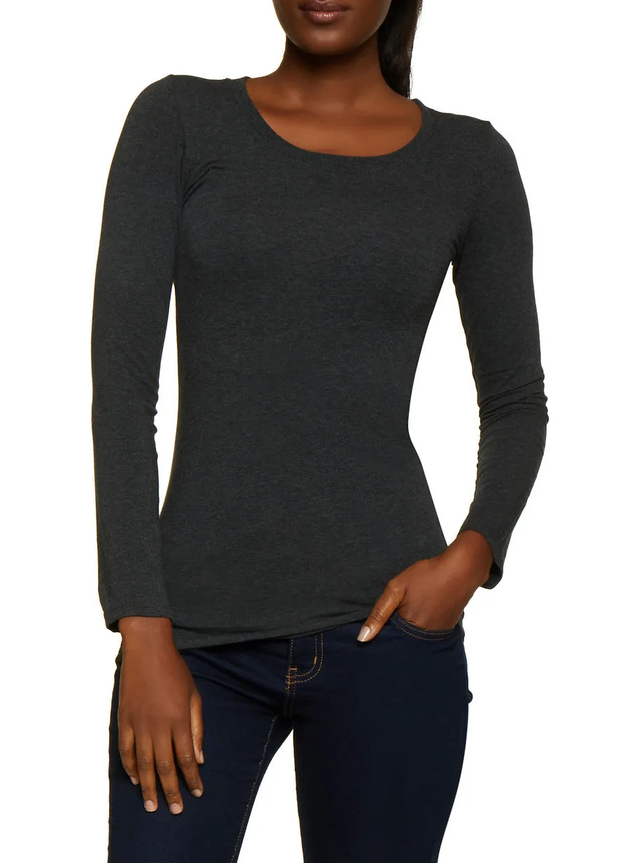 Classic Crew Neck Long Sleeve Tee sold by Rainbow product image thumbnail 2