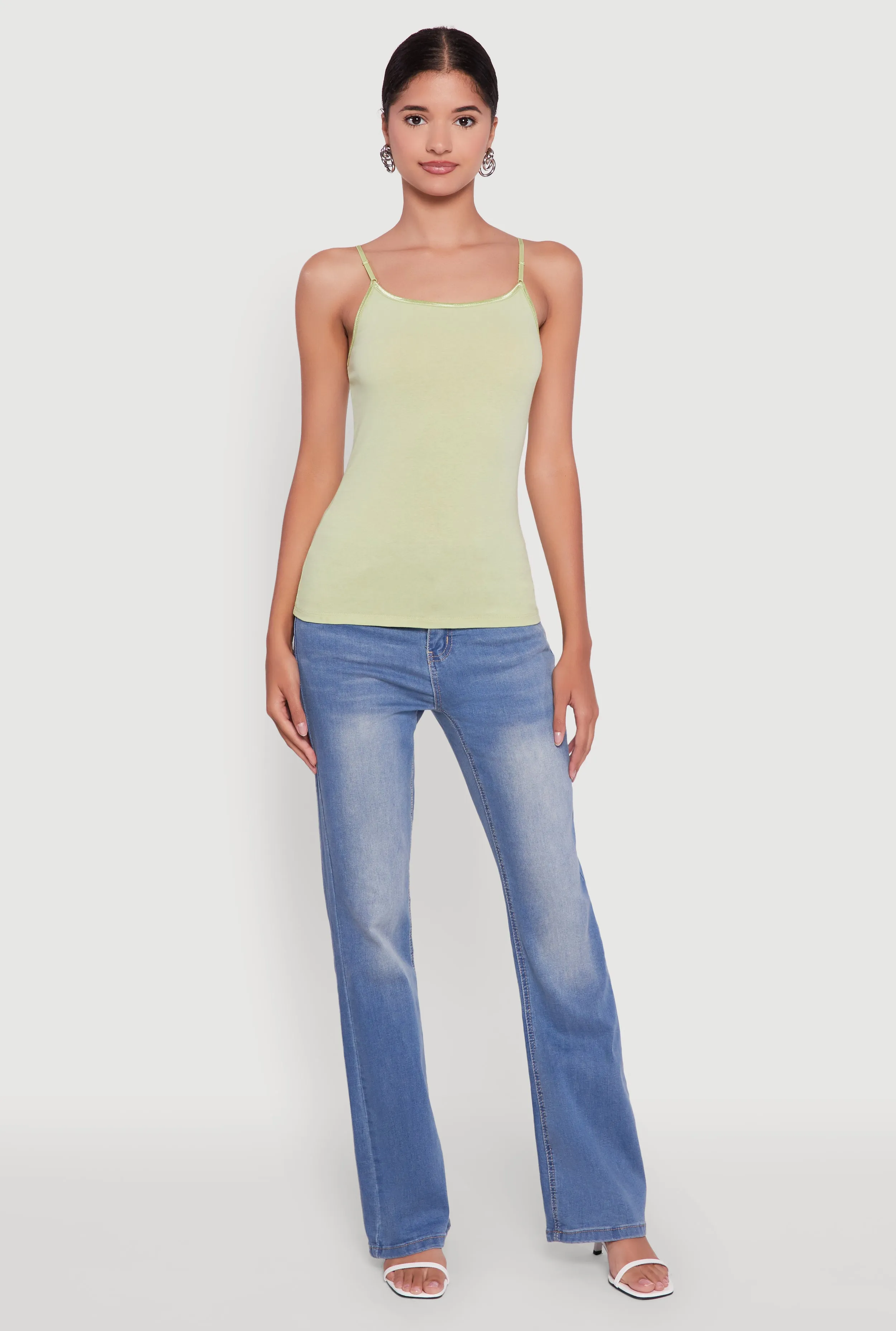 Scoop Neck Spaghetti Strap Cami sold by Rainbow product image thumbnail 3