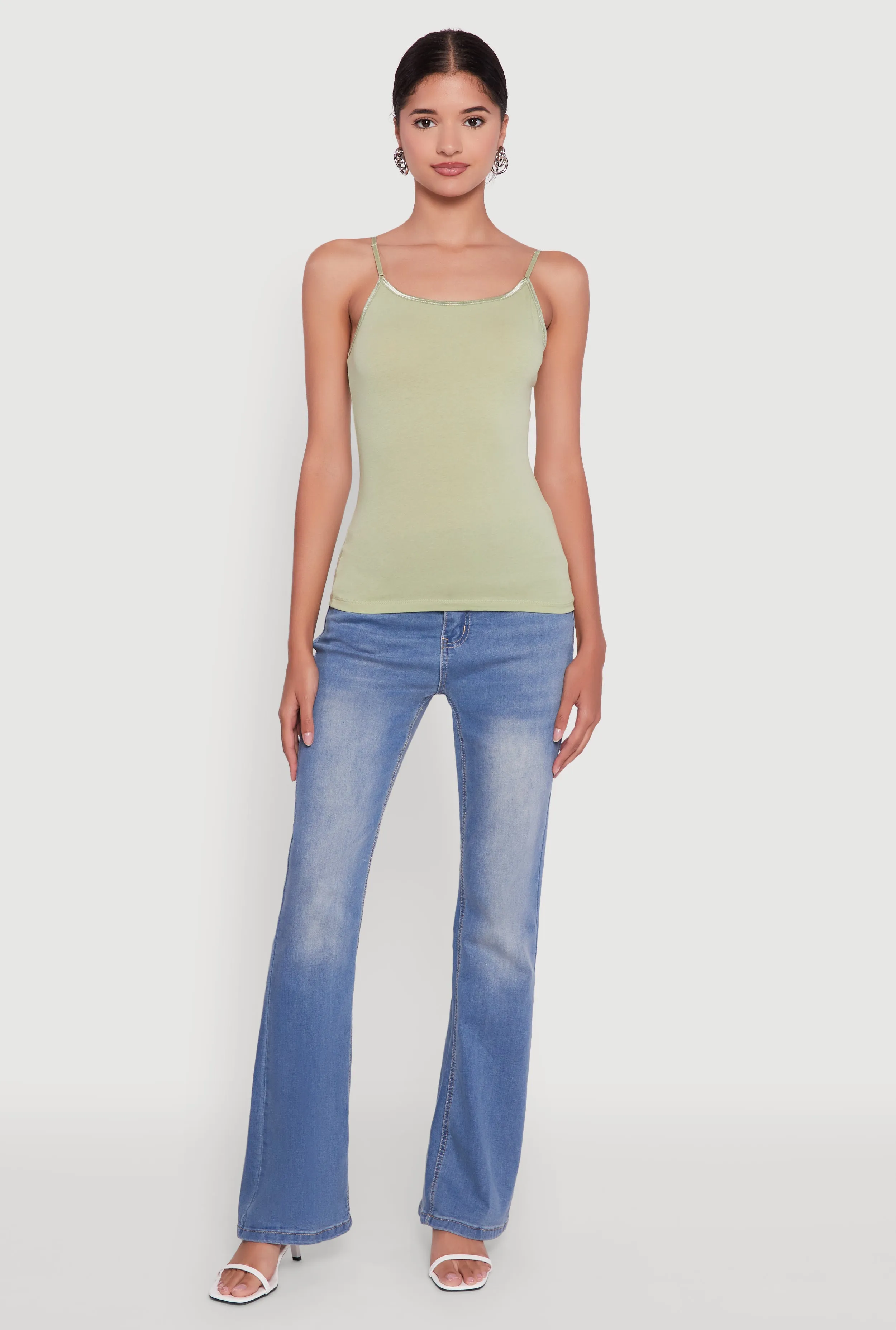 Scoop Neck Spaghetti Strap Cami sold by Rainbow