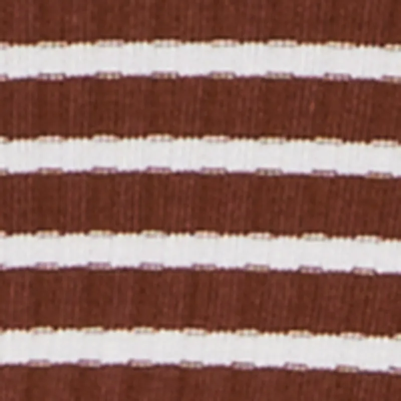 Striped Rib Knit Long Sleeve Polo Sweater sold by Rainbow product image thumbnail 4