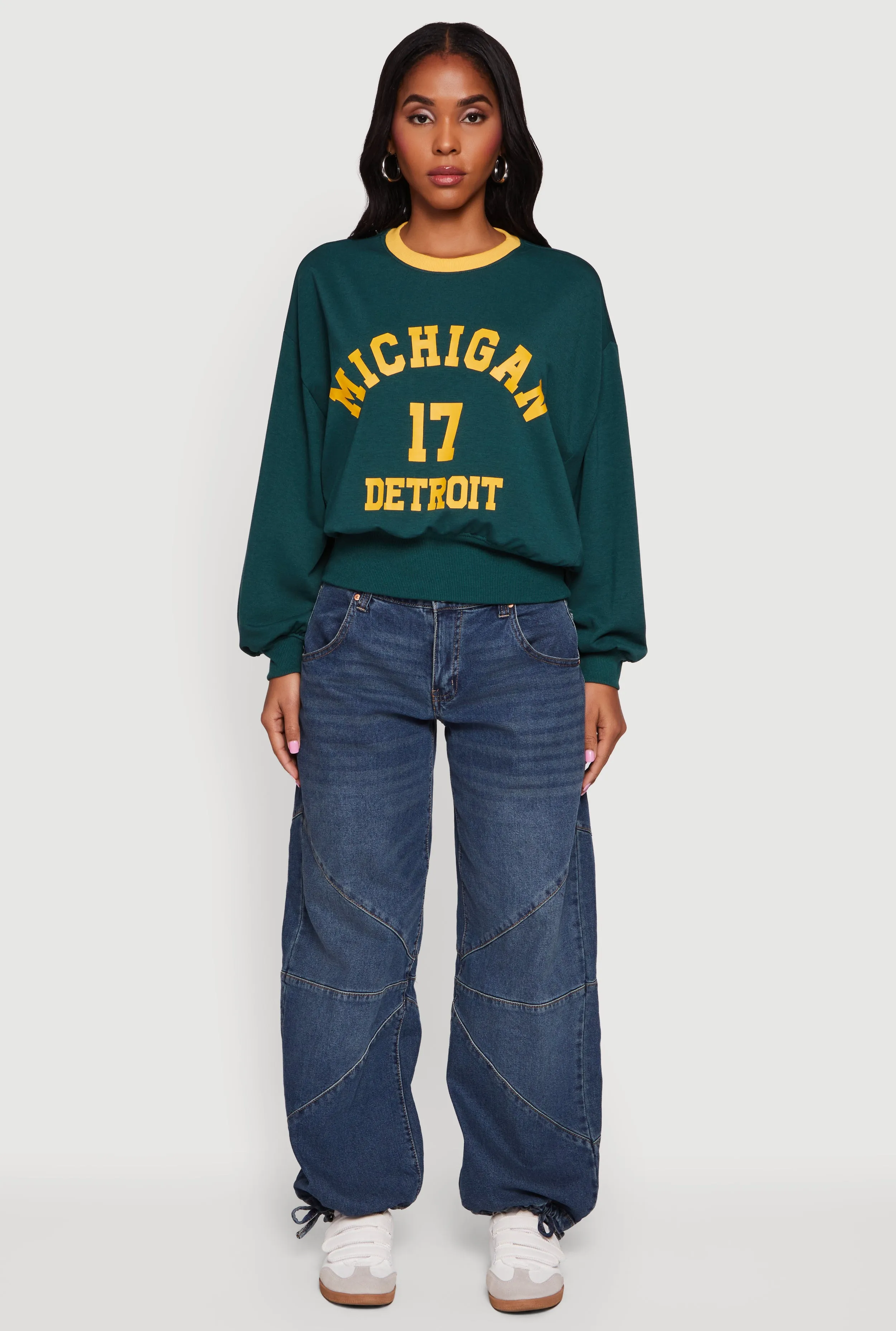 Michigan 17 Detroit Graphic Pullover Sweatshirt sold by Rainbow product image thumbnail 2