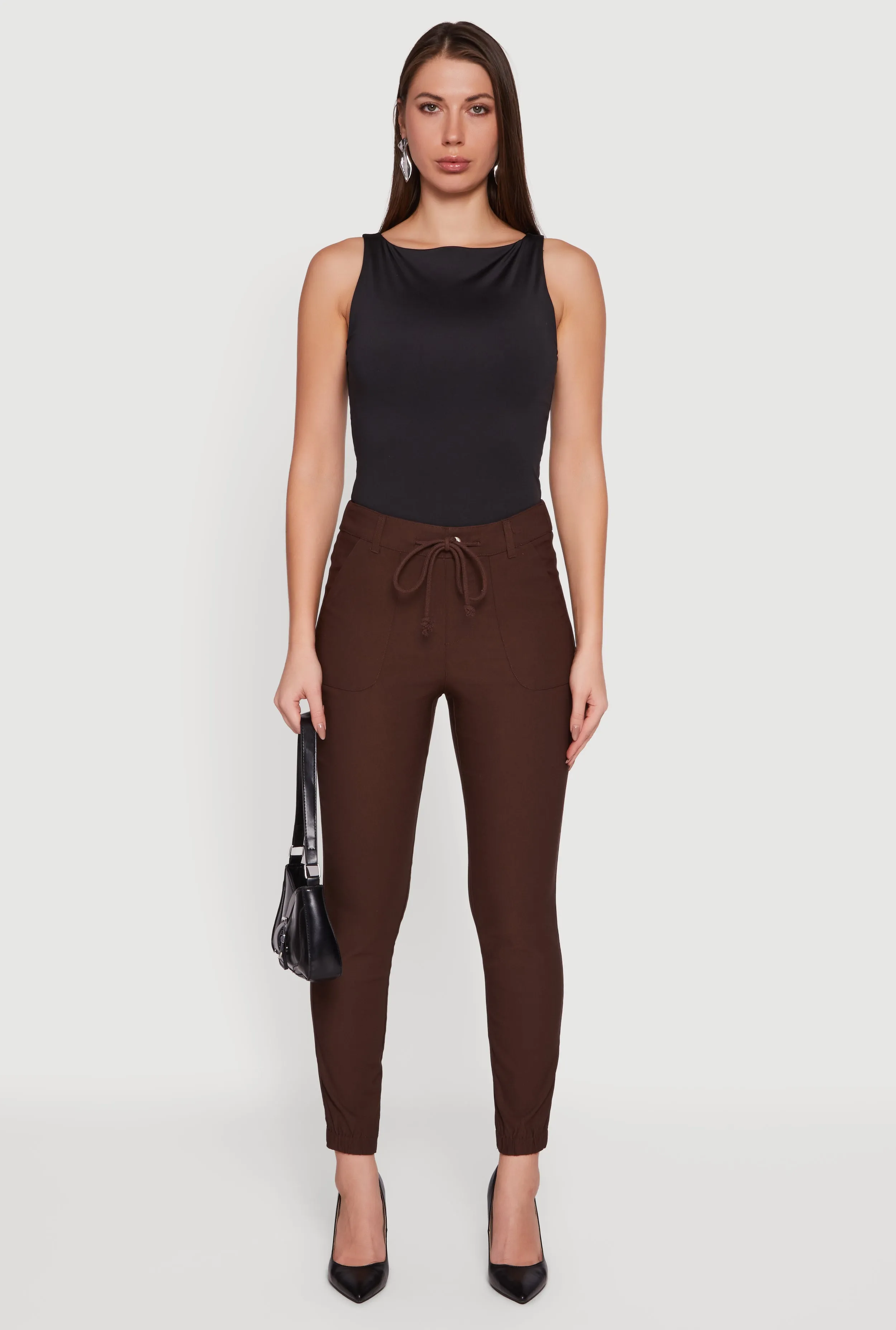 Almost Famous Stretch Tapered Leg Pants with Pockets sold by Rainbow product image thumbnail 2