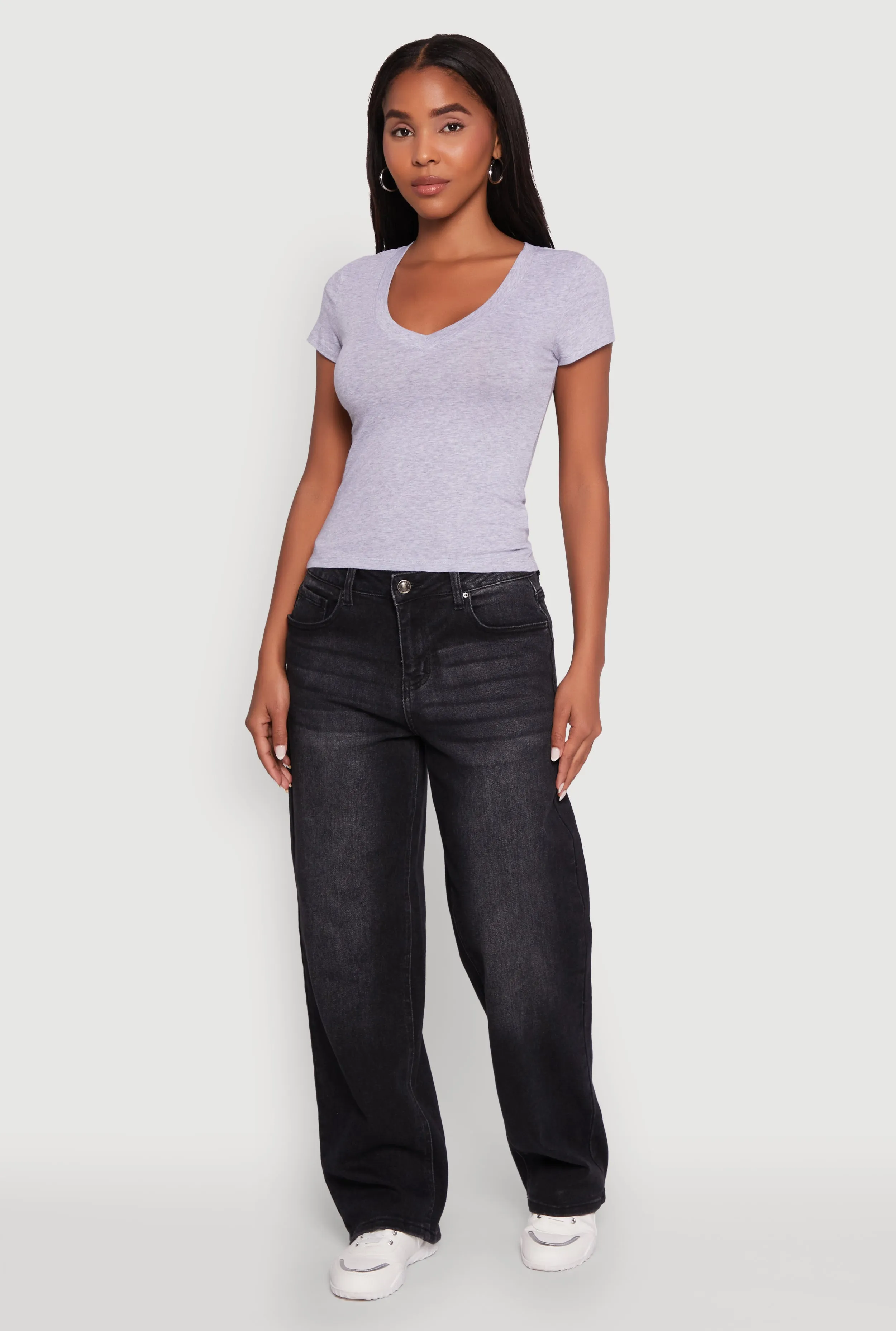 Laila V-Neck Short Sleeve T Shirt sold by Rainbow product image thumbnail 2