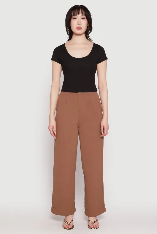 Grace Waffle Knit Scoop Neck Crop Top sold by Rainbow