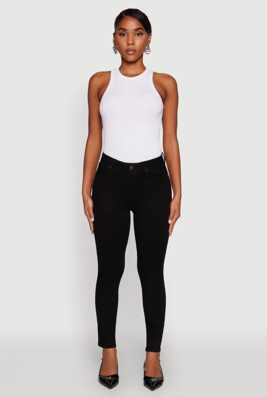 Aurora High Waisted Skinny Ankle Jeans sold by Rainbow