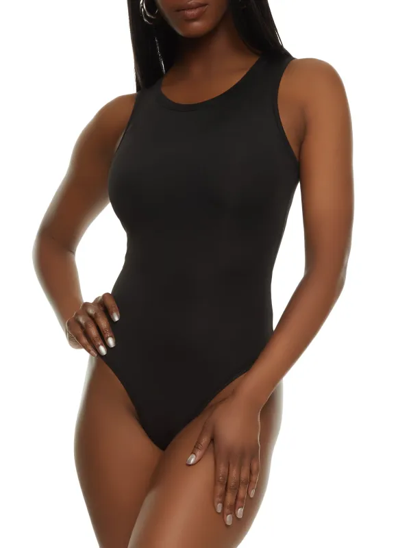 Jordyn Crew Neck Sleeveless Bodysuit sold by Rainbow