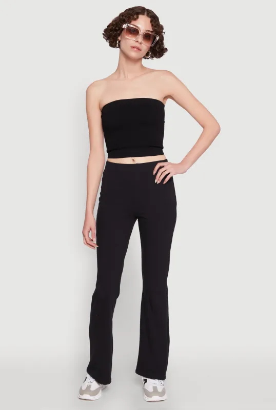 Seamless Ribbed Cropped Tube Top sold by Rainbow