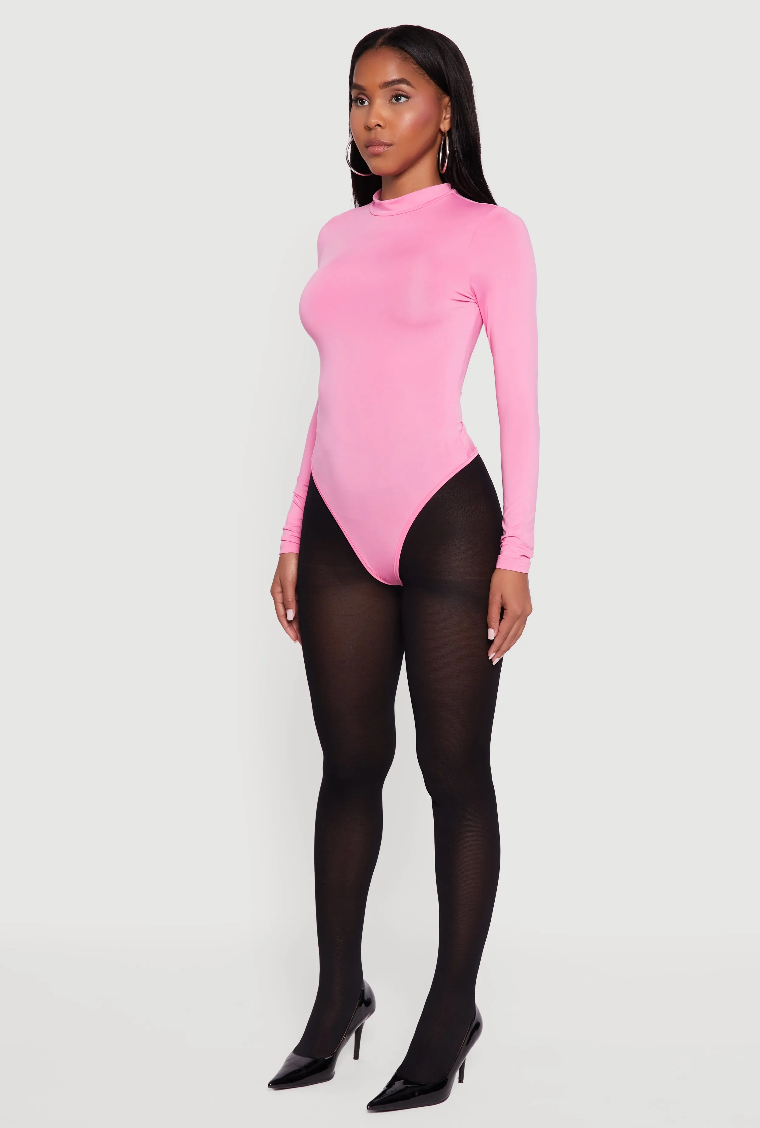 Aubrey Mock Neck Long Sleeve Bodysuit sold by Rainbow product image thumbnail 5
