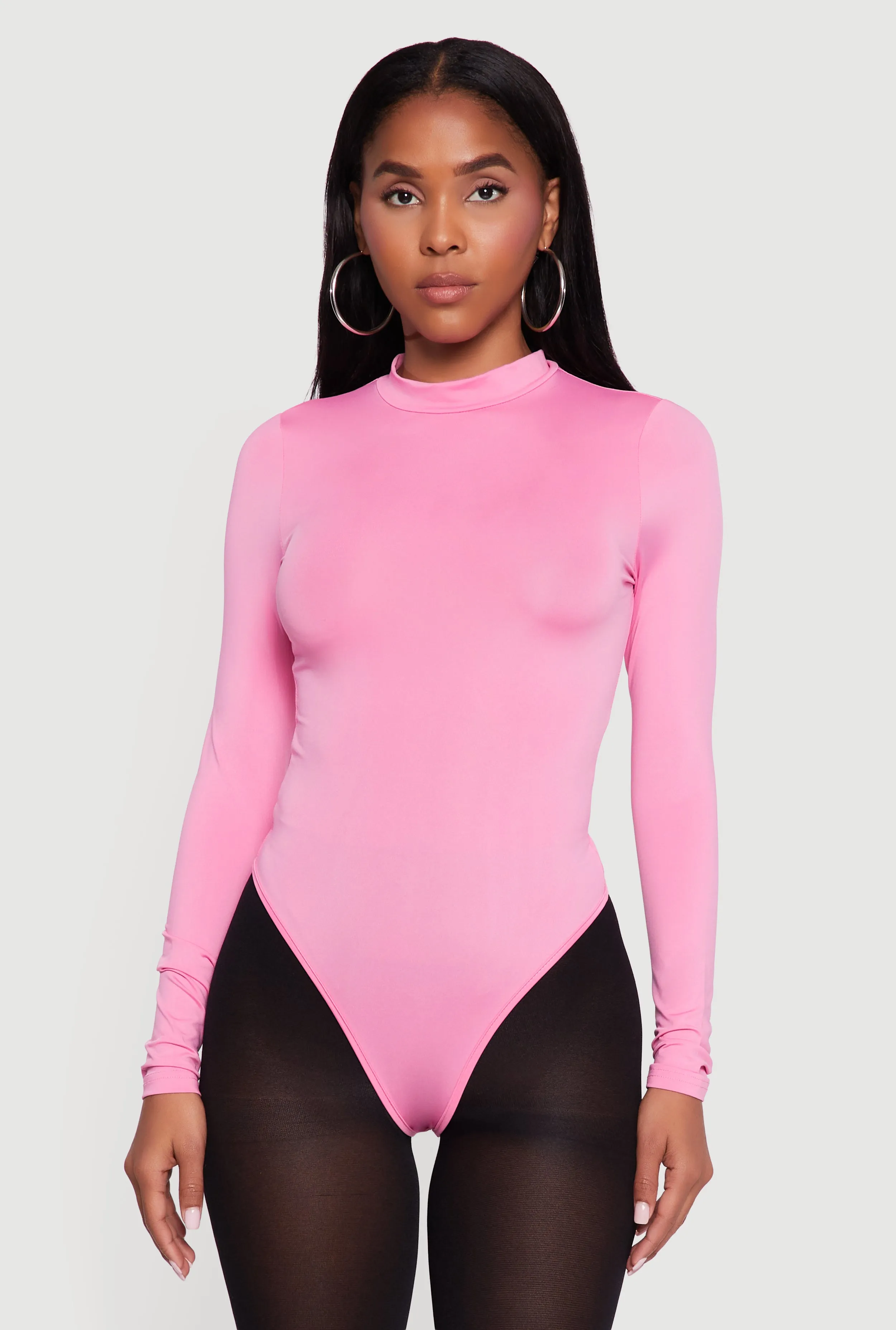 Aubrey Mock Neck Long Sleeve Bodysuit sold by Rainbow product image thumbnail 2