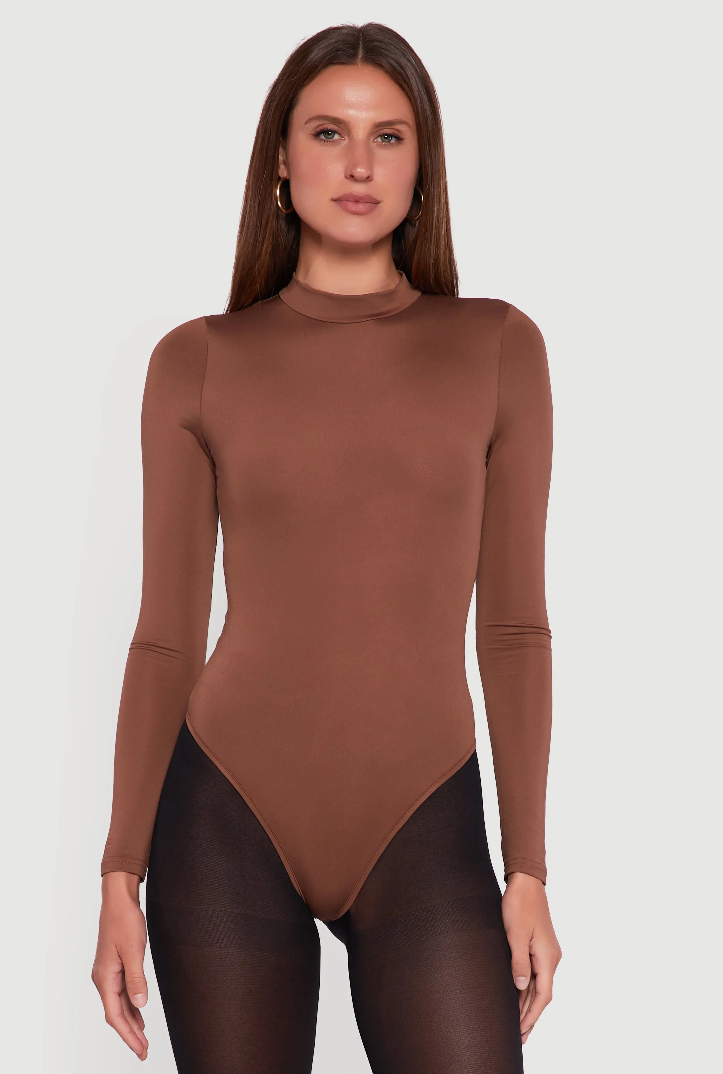 Aubrey Mock Neck Long Sleeve Bodysuit sold by Rainbow product image thumbnail 2