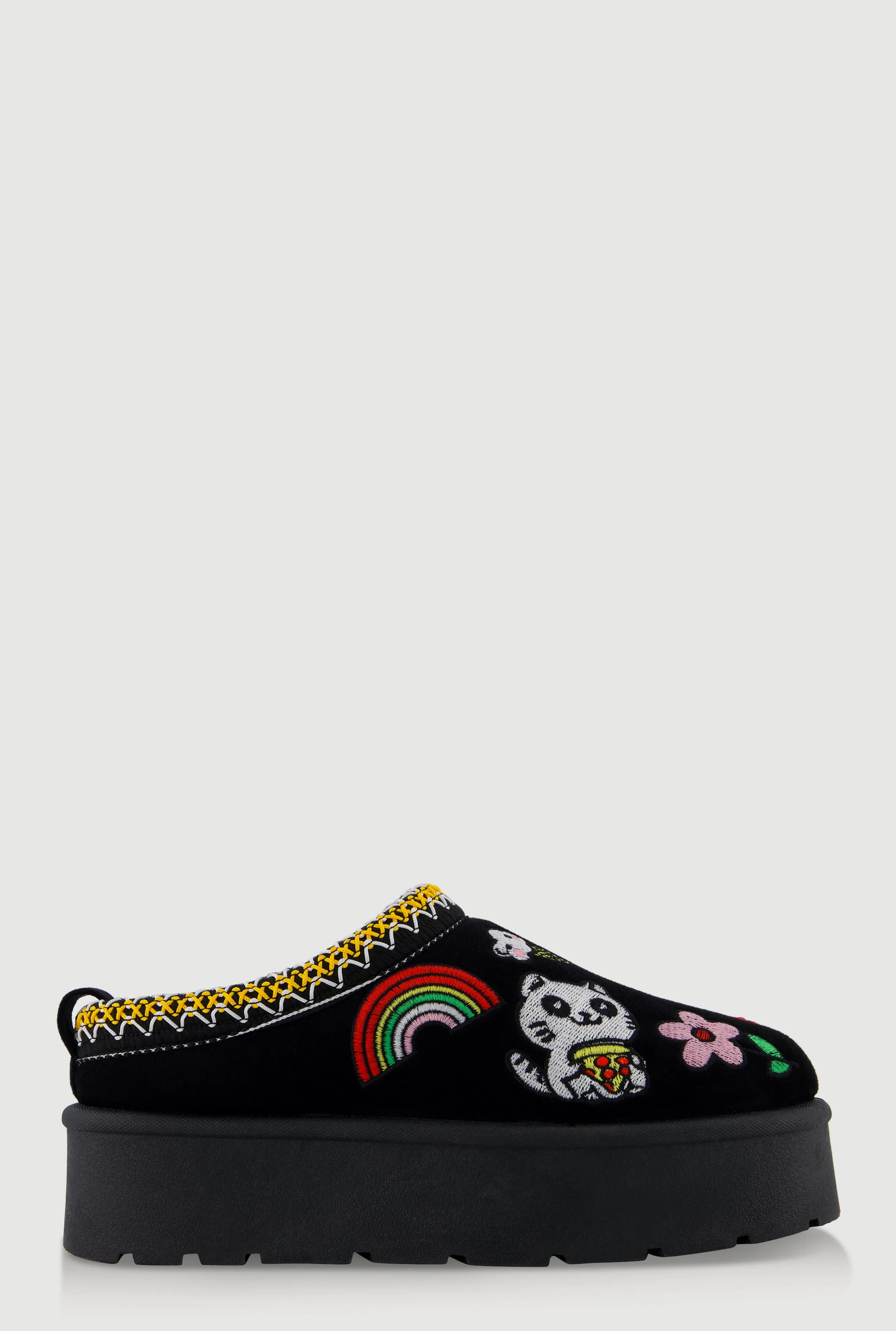 Embroidered Platform Slip On Clogs sold by Rainbow product image thumbnail 2