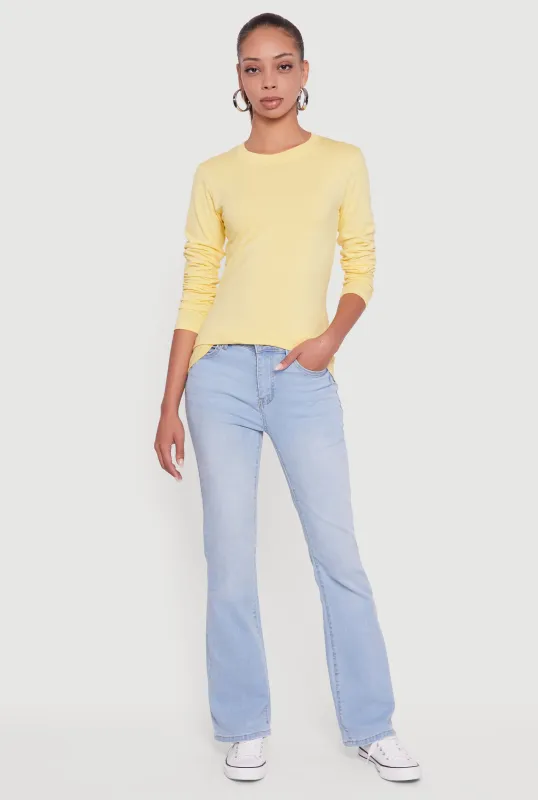 Crew Neck Long Sleeve T-Shirt sold by Rainbow