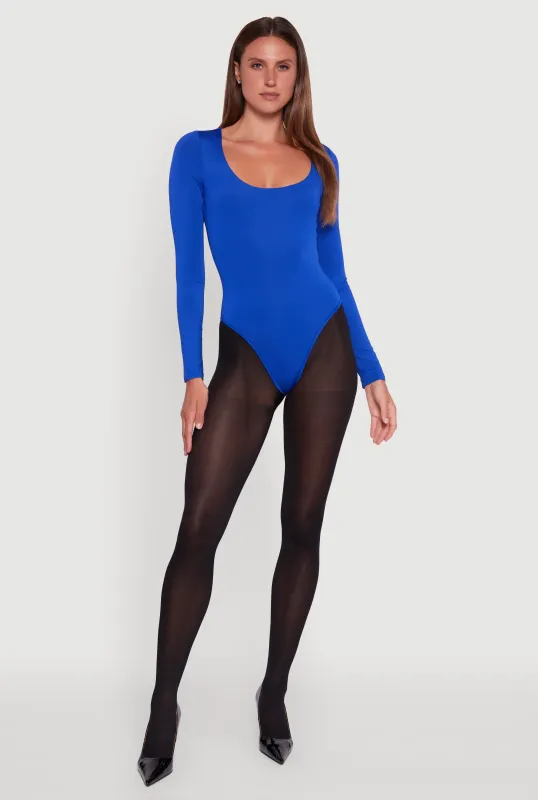 Clare Square Neck Long Sleeve Bodysuit sold by Rainbow