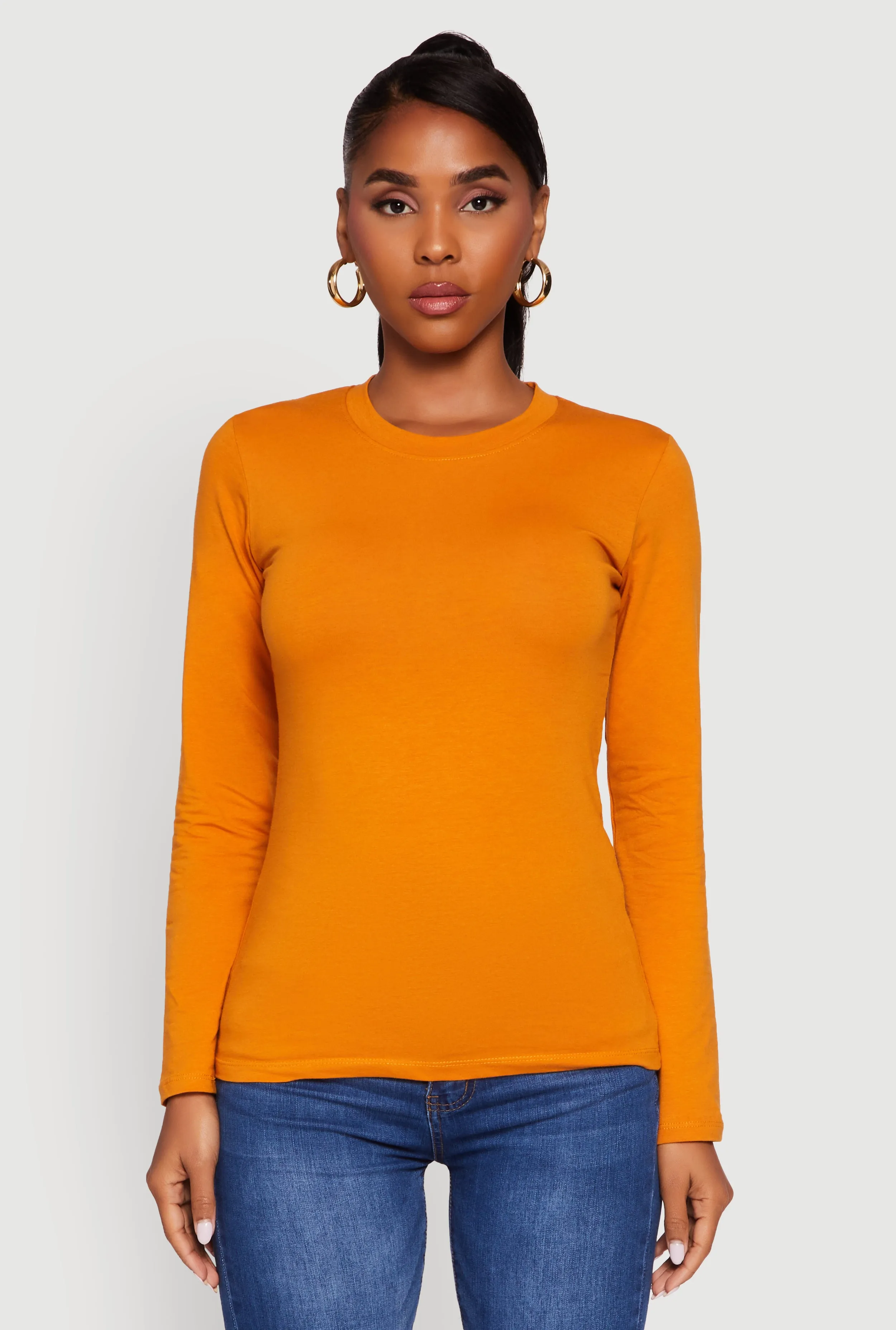 Crew Neck Long Sleeve T-Shirt sold by Rainbow product image thumbnail 2