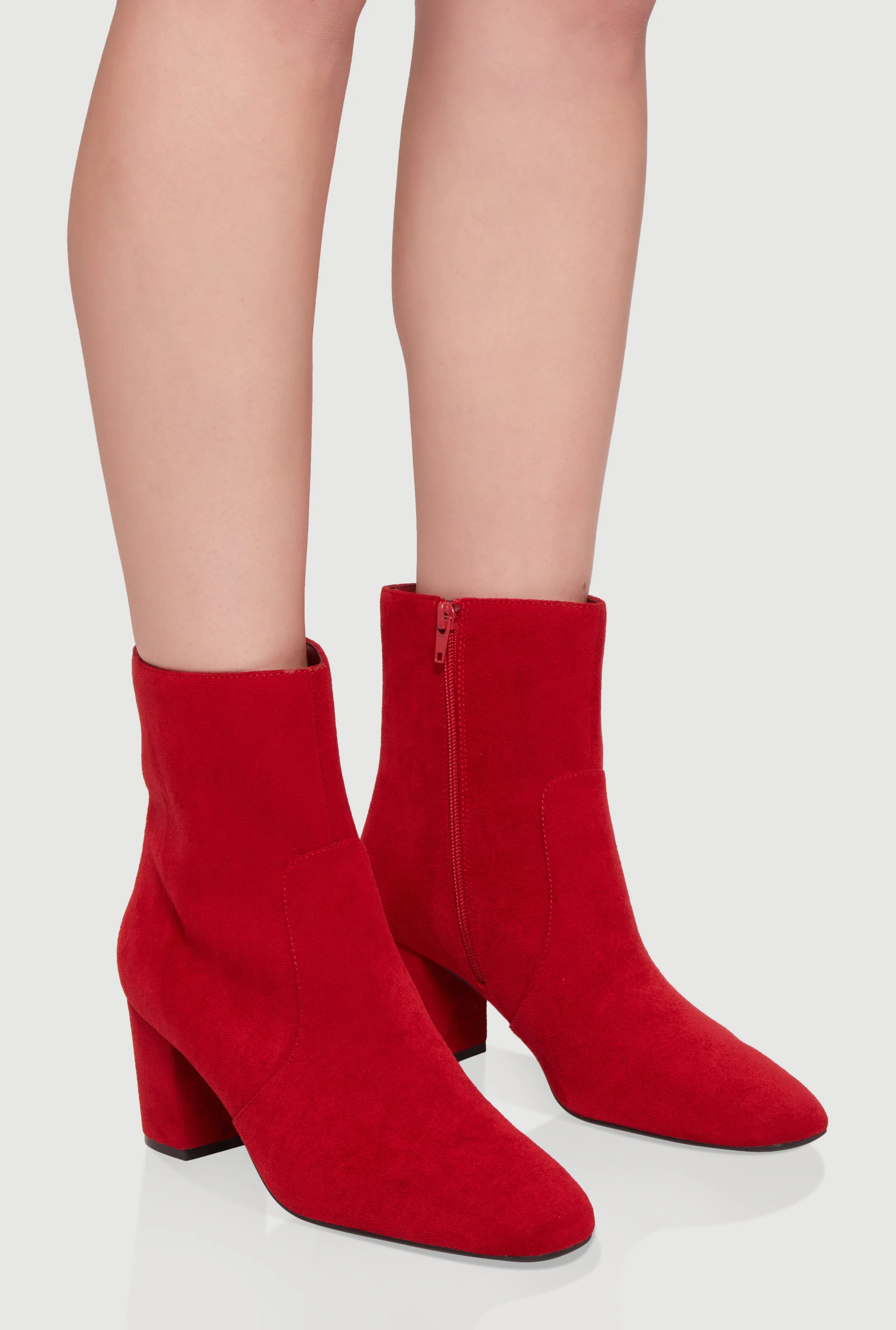 Almond Toe Block Heel Ankle Booties sold by Rainbow product image thumbnail 2