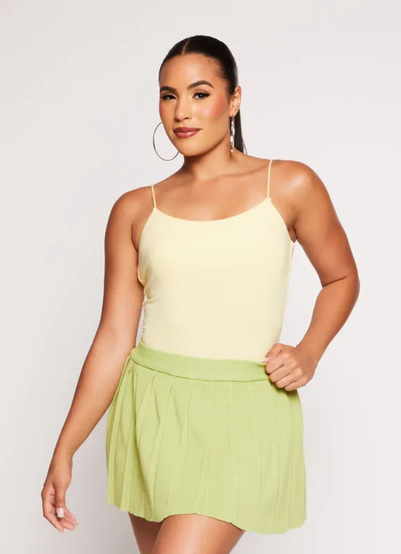 Sleeveless Scoop Neck Crop Tank Top sold by Rainbow