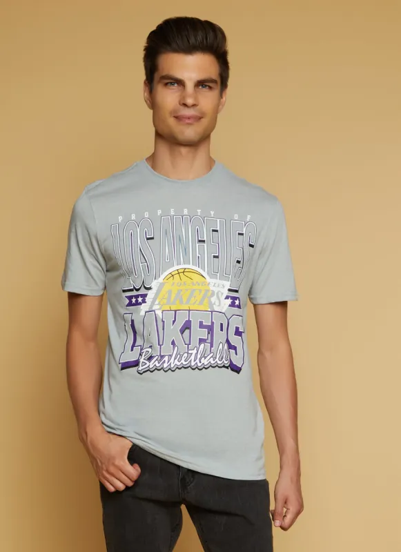 Mens NBA Property Of Los Angeles Lakers Basketball T Shirt sold by Rainbow