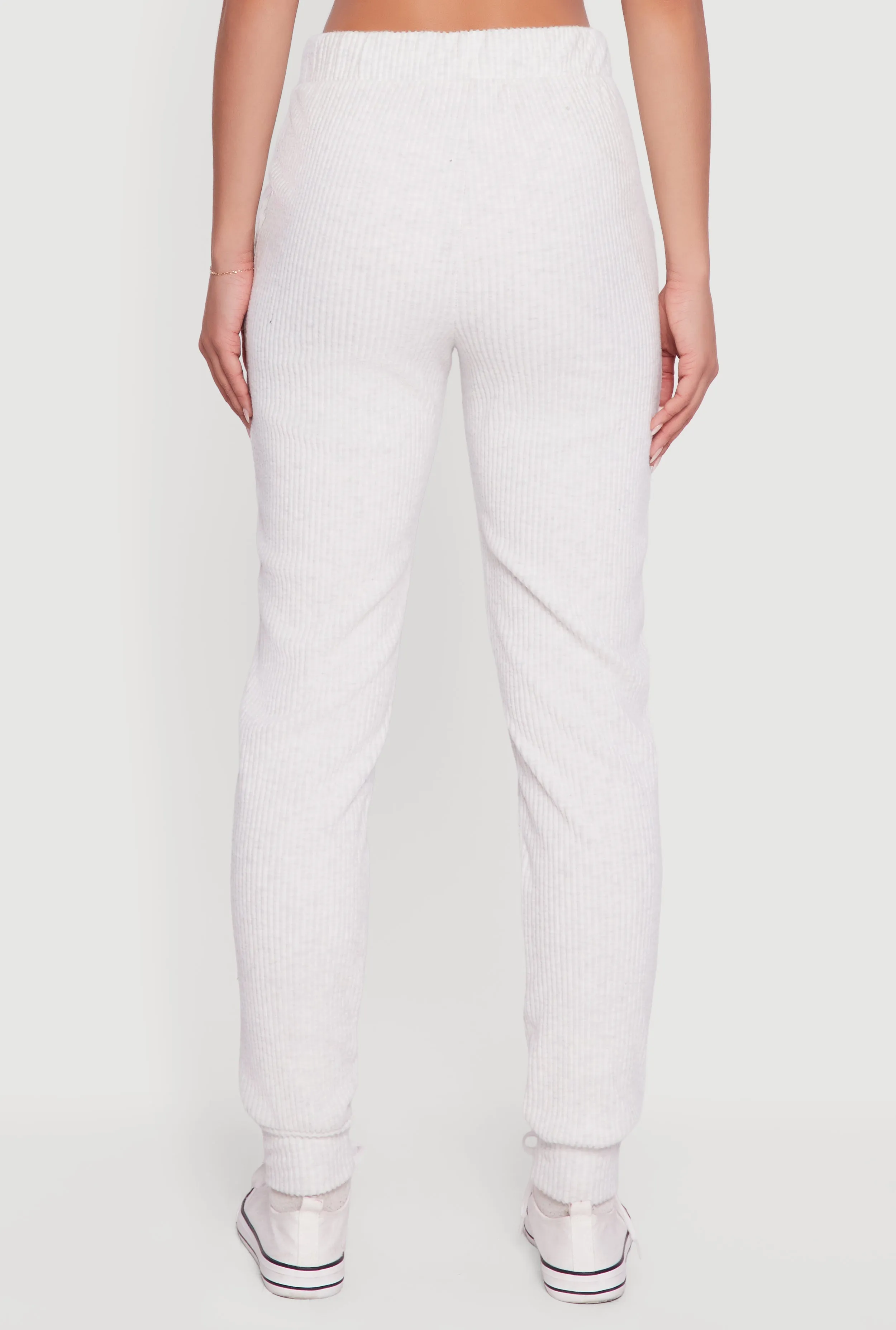 Brushed Rib Knit Drawstring Waist Joggers sold by Rainbow product image thumbnail 5