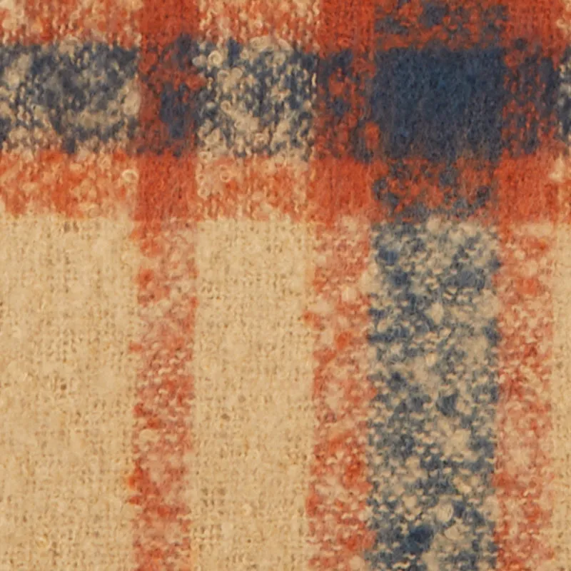 Fringe Detail Plaid Scarf sold by Rainbow product image thumbnail 4