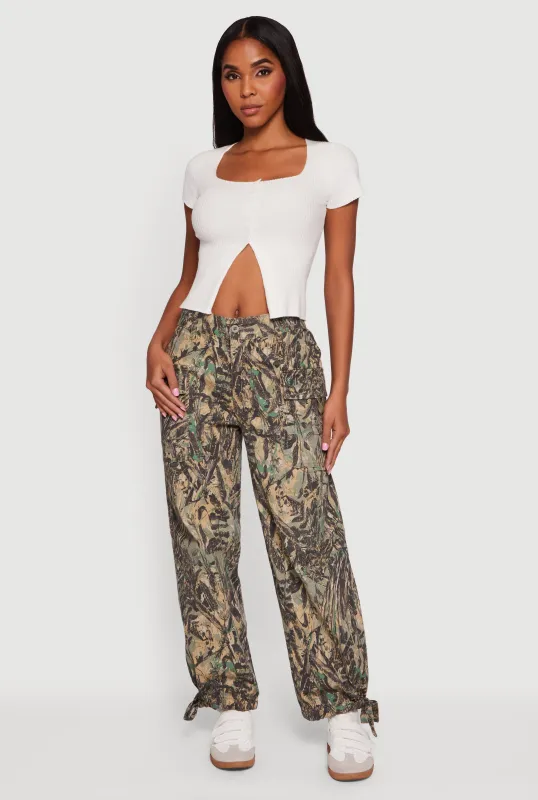 Hunter Camo Twill Cargo Joggers sold by Rainbow