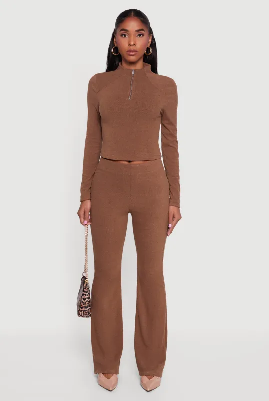 Brushed Knit Straight Leg Pants sold by Rainbow