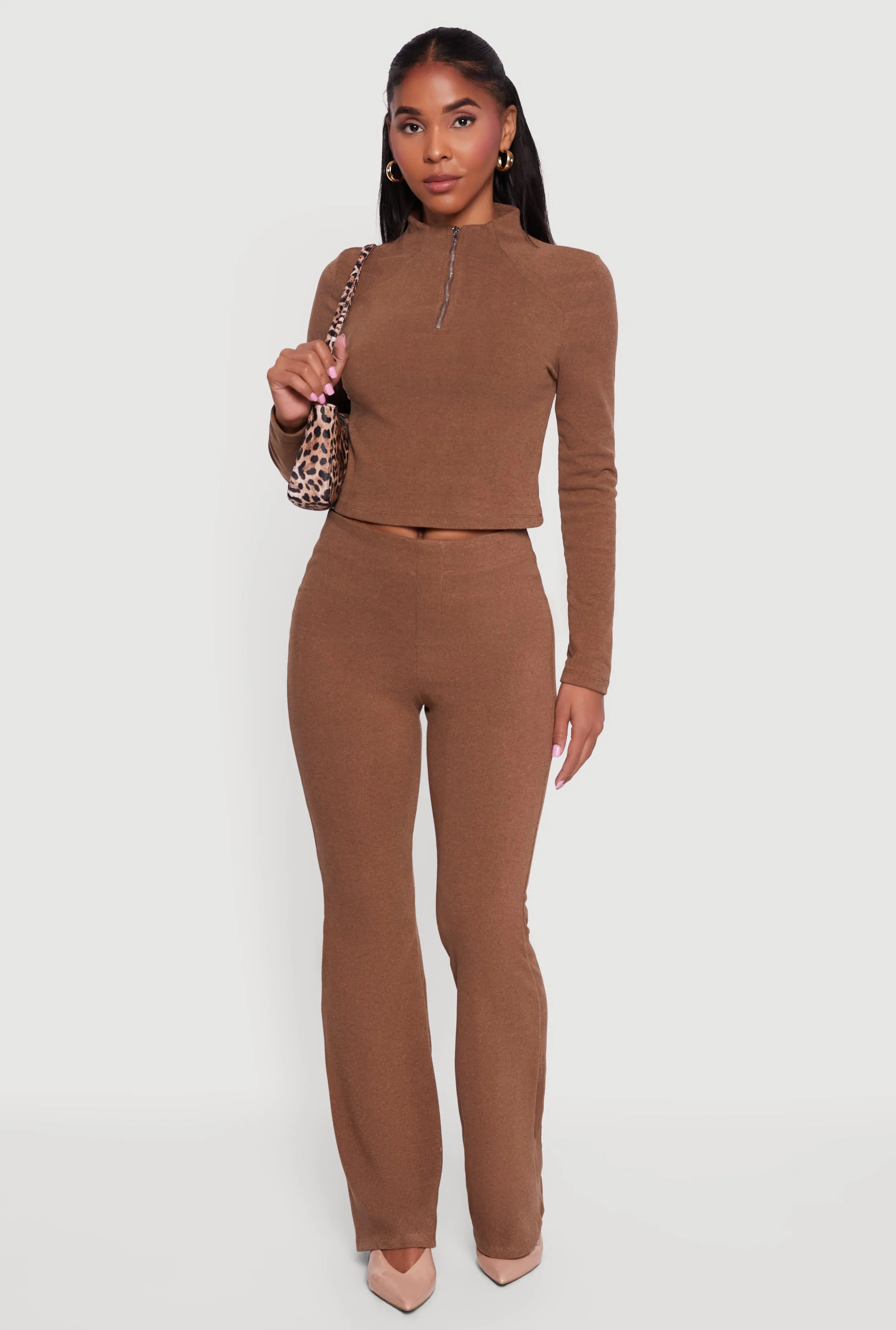 Brushed Knit Straight Leg Pants sold by Rainbow product image thumbnail 2