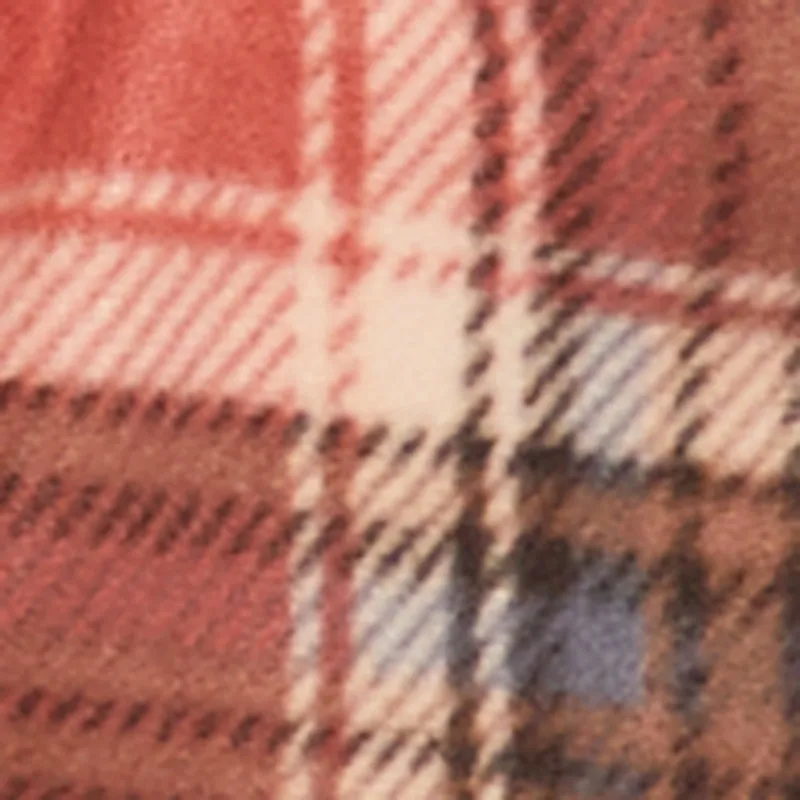 Plaid Sherpa Lined Hooded Button Front Shacket sold by Rainbow product image thumbnail 4